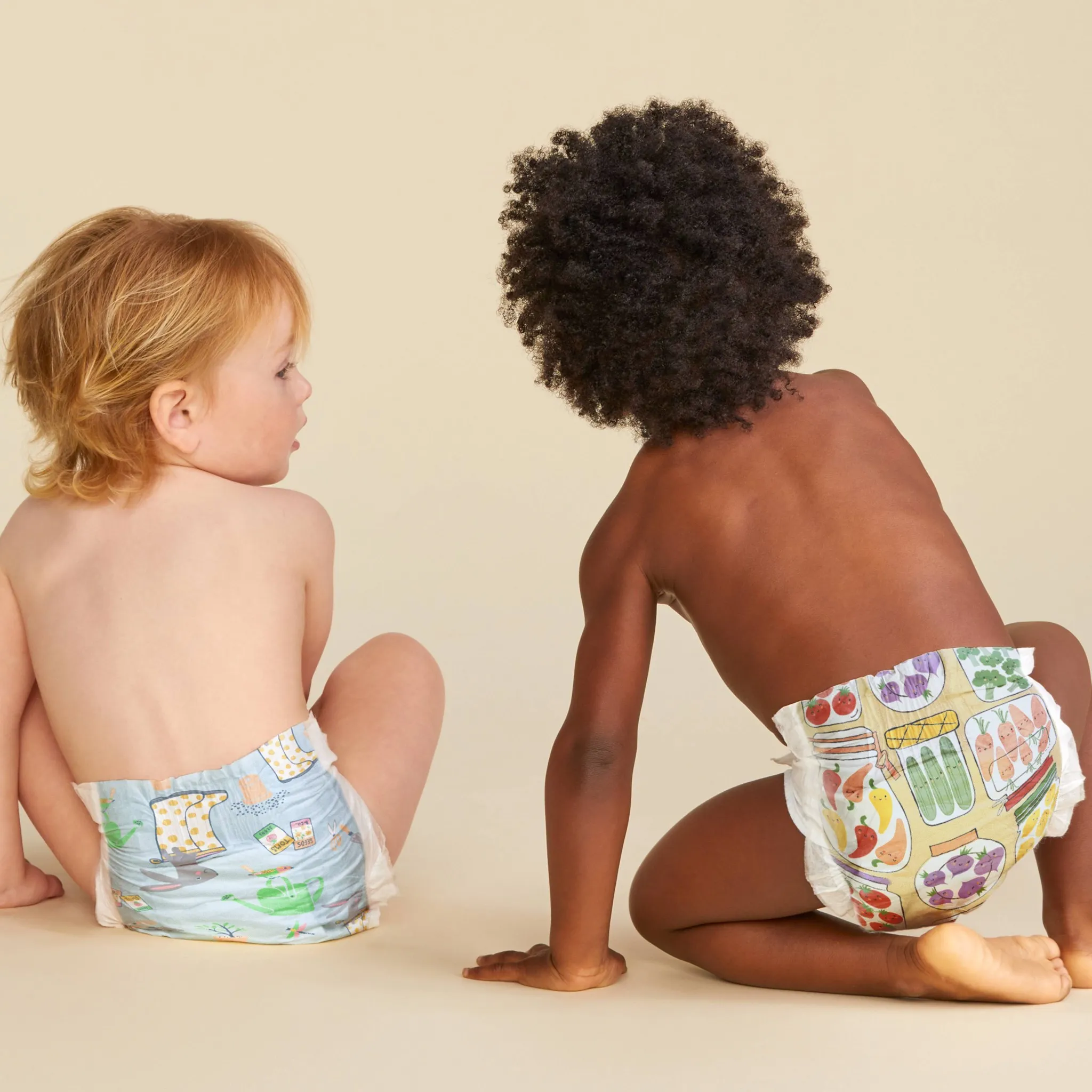 78ct Clean Conscious Disposable Diapers - Be Hoppy & Pickle Up - Size 1 - Image 4