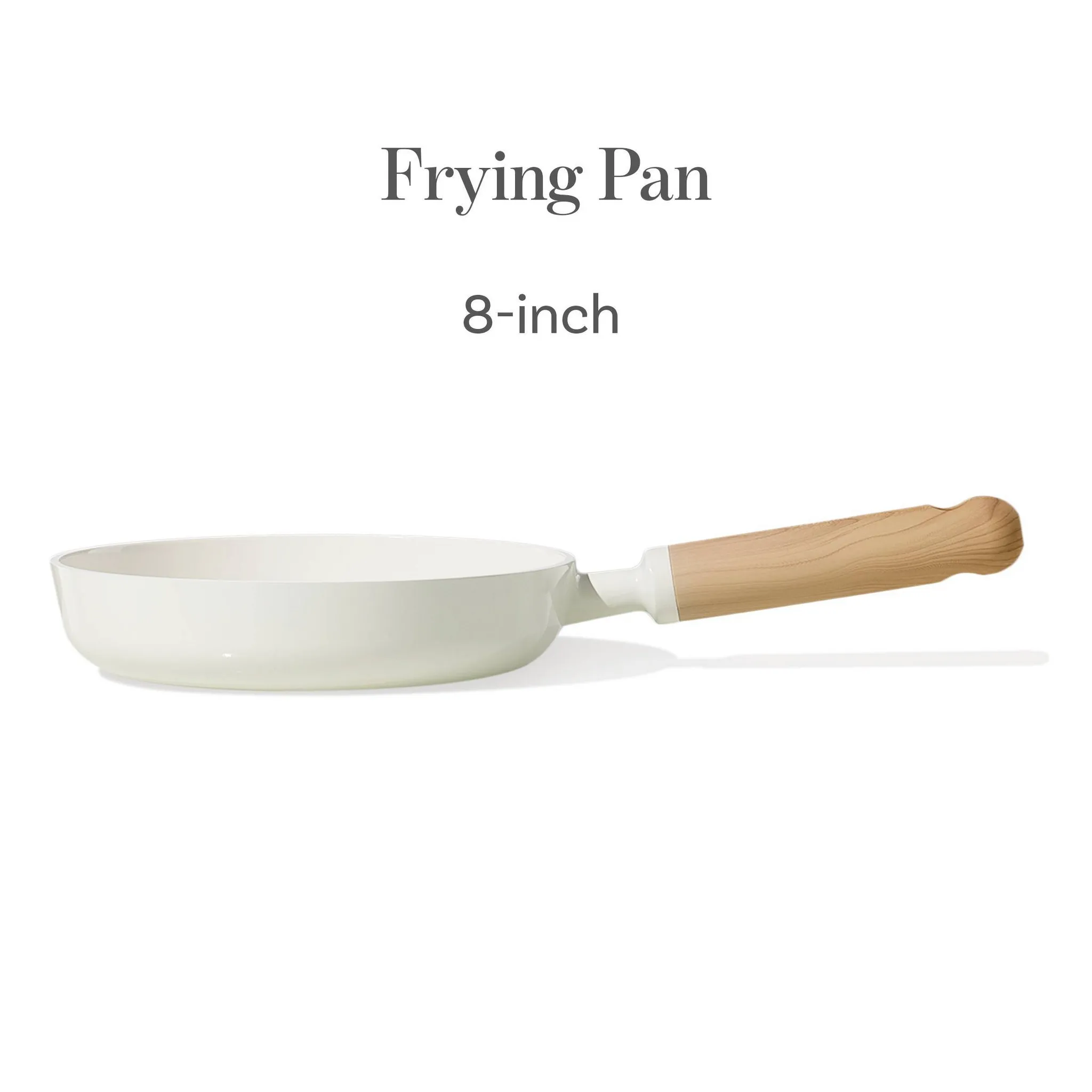 8" Ceramic Nonstick Fry Pan - Cream - Image 3