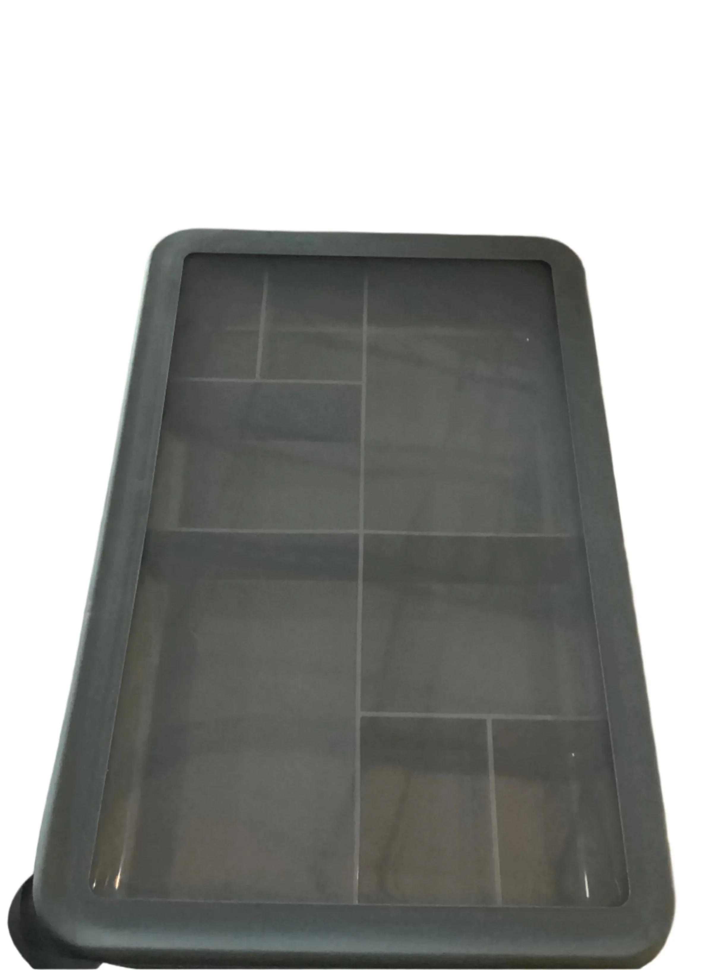 8-Compartment Large Plastic Snack Bento Box - Gray - Image 4