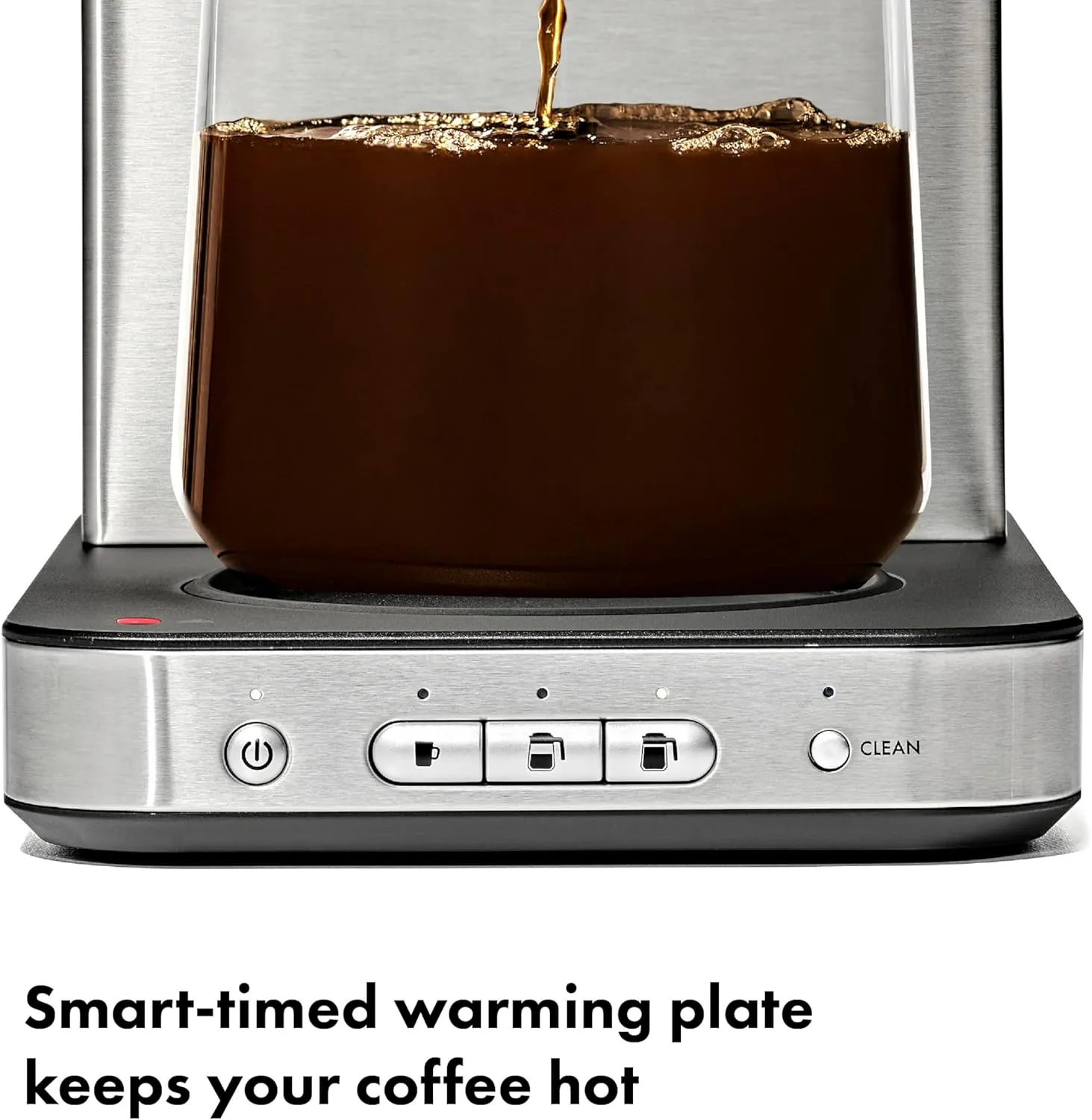 8-Cup Coffee Maker - Silver/Black - Image 4