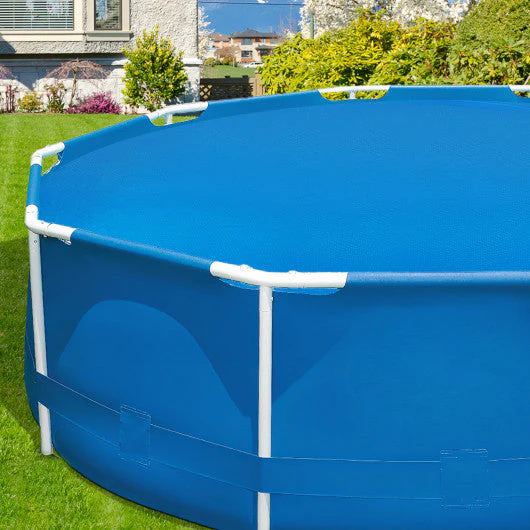 8 Feet Round Solar Pool Cover 12 Mil for In-Ground Above-Ground Swimming Pools - Image 2