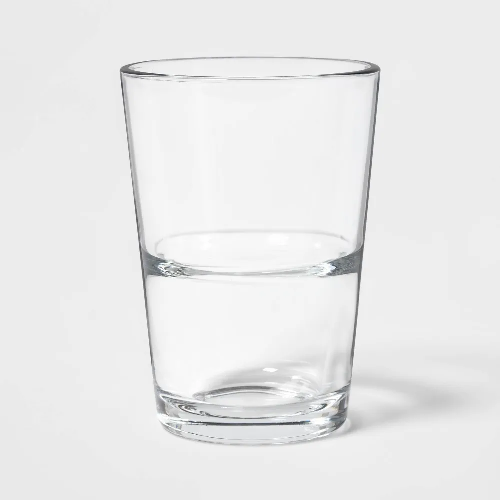 8 oz Stacking Juice Glasses Set - Clear - Image 2