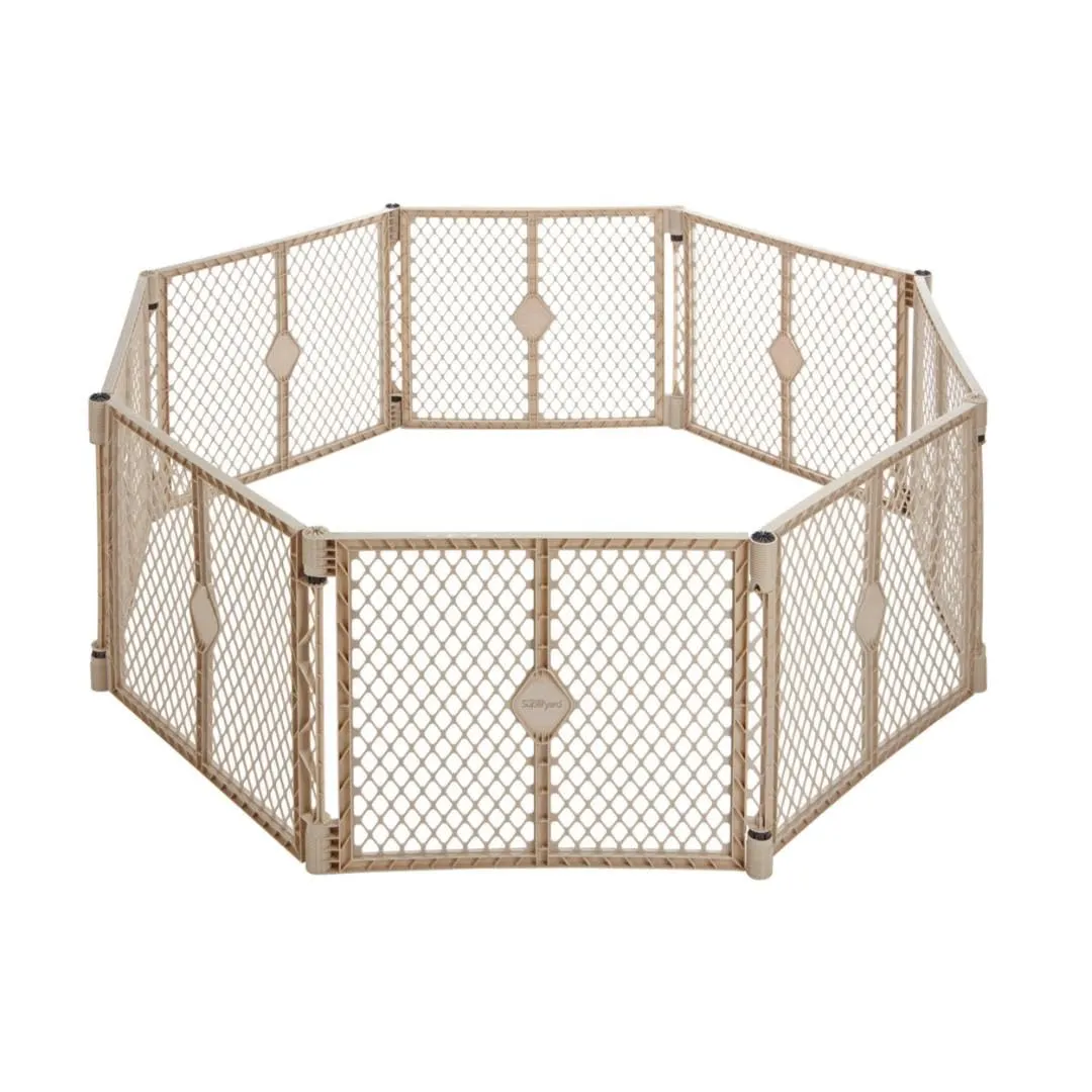 8-Panel Baby Playpen - Sand