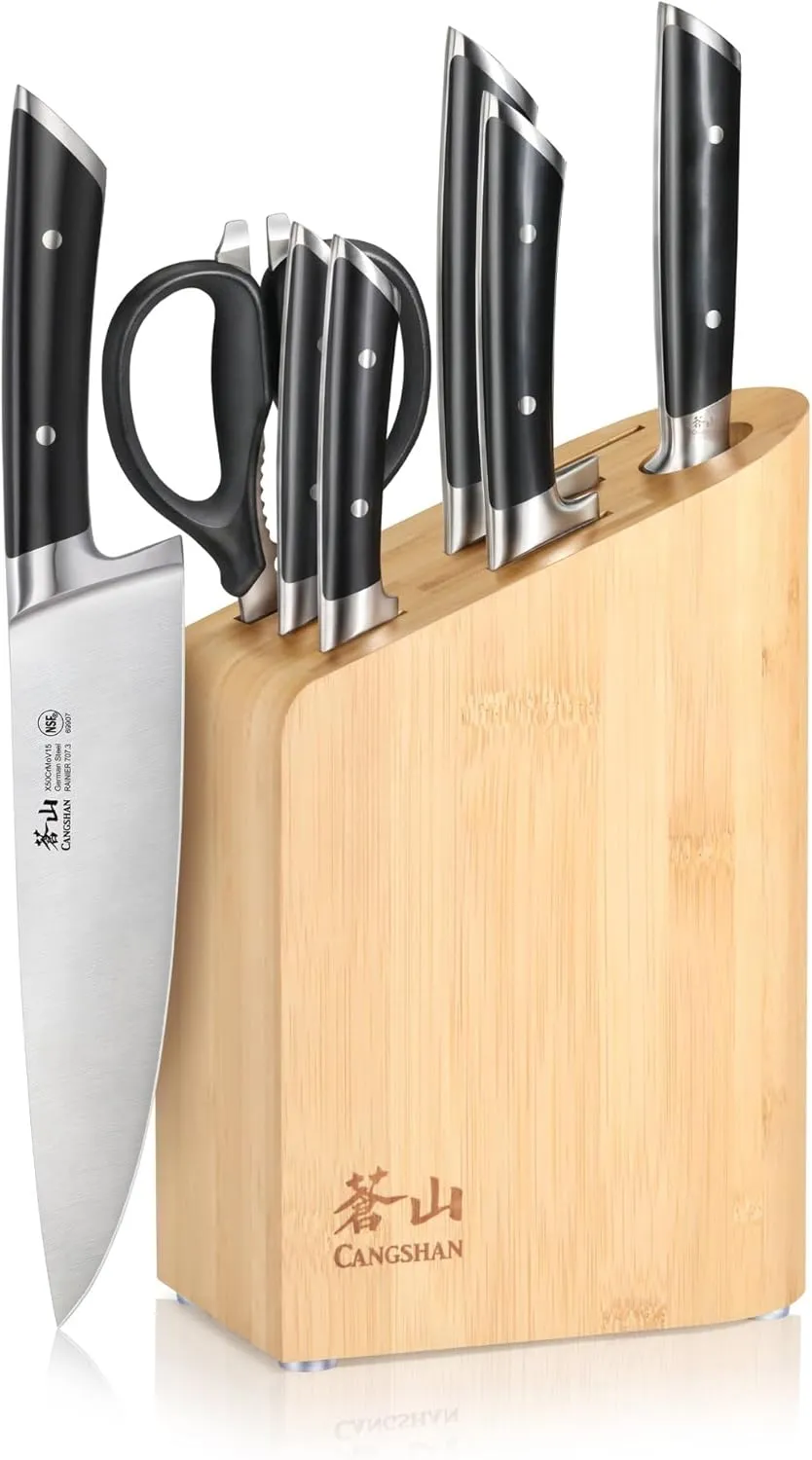 8-Piece Knife Block Set - Black