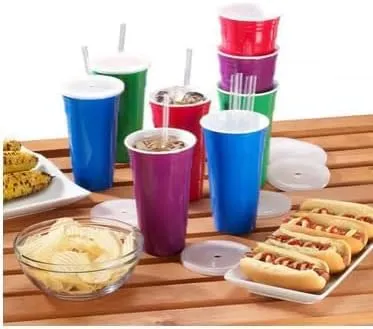 8 Piece Reusable Party Cup Set - Image 5