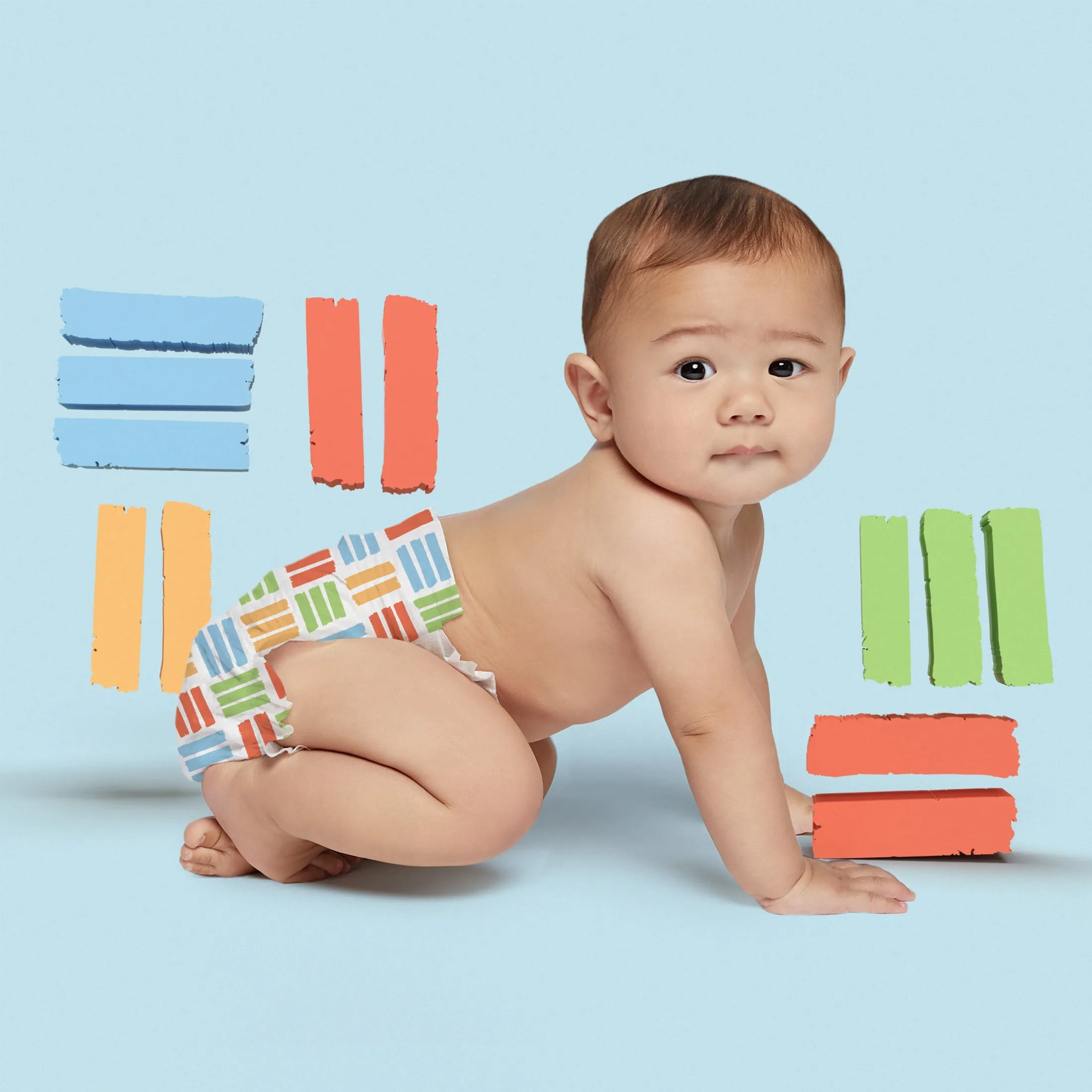 82ct Premium Baby Diapers - Infant Size 1 - Image 3
