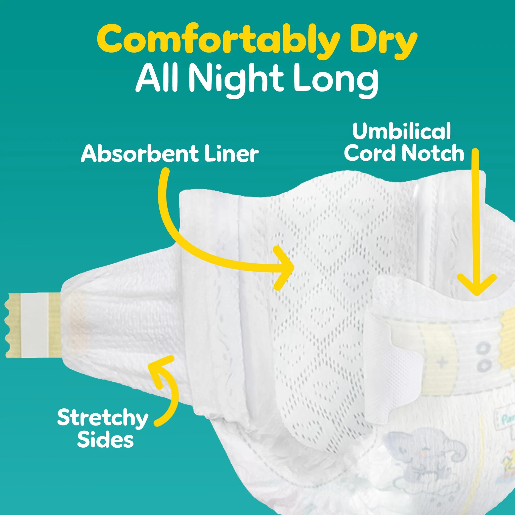 84ct Swaddlers Sensitive Disposable Diapers Size N - Image 2