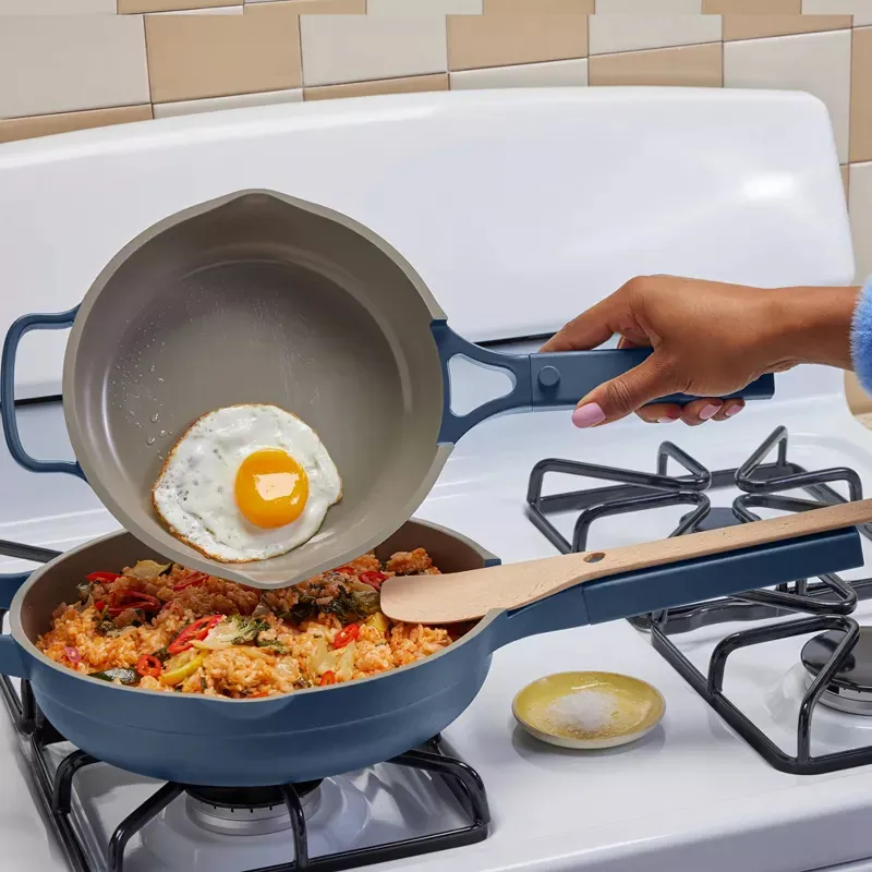 8.5" Ceramic Nonstick Mini Always Pan - Blue - Image 3