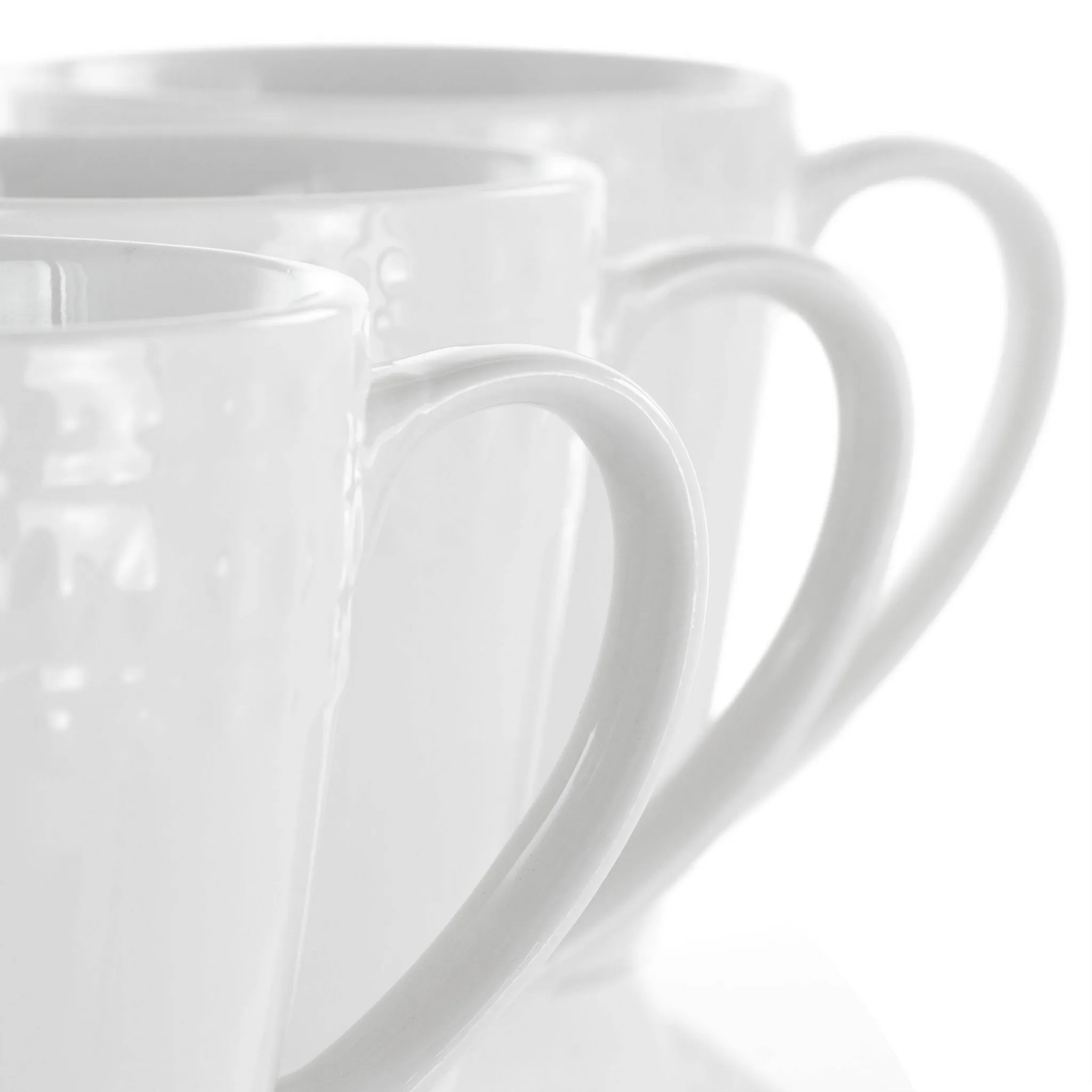 8oz Porcelain Coffee & Tea Cups Set - Service for 6 - Image 5