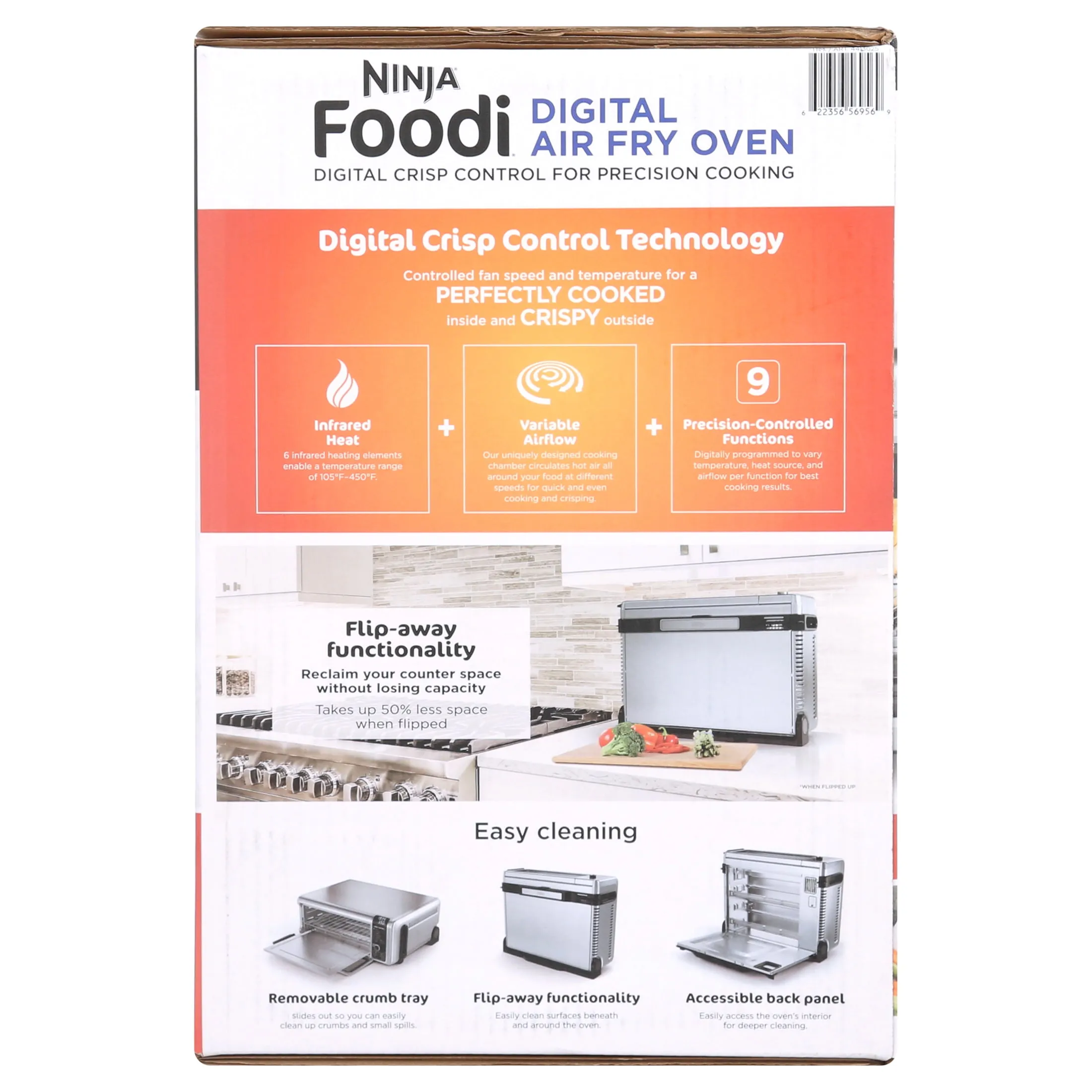 9-in-1 Digital Air Fry Oven with Convection Oven, Toaster - Silver - Image 5