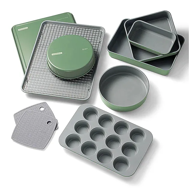 9-Piece Bakeware Set - Green