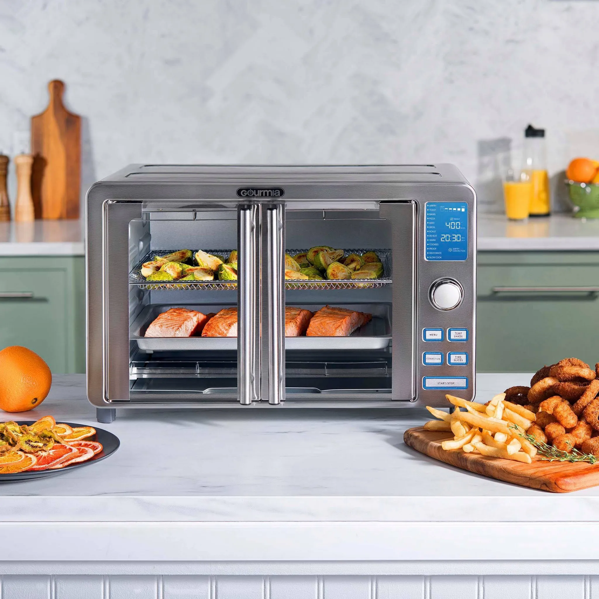 9-Slice Digital Air Fryer Oven with 14 One-Touch Cooking Functions and Auto French Doors - Image 4