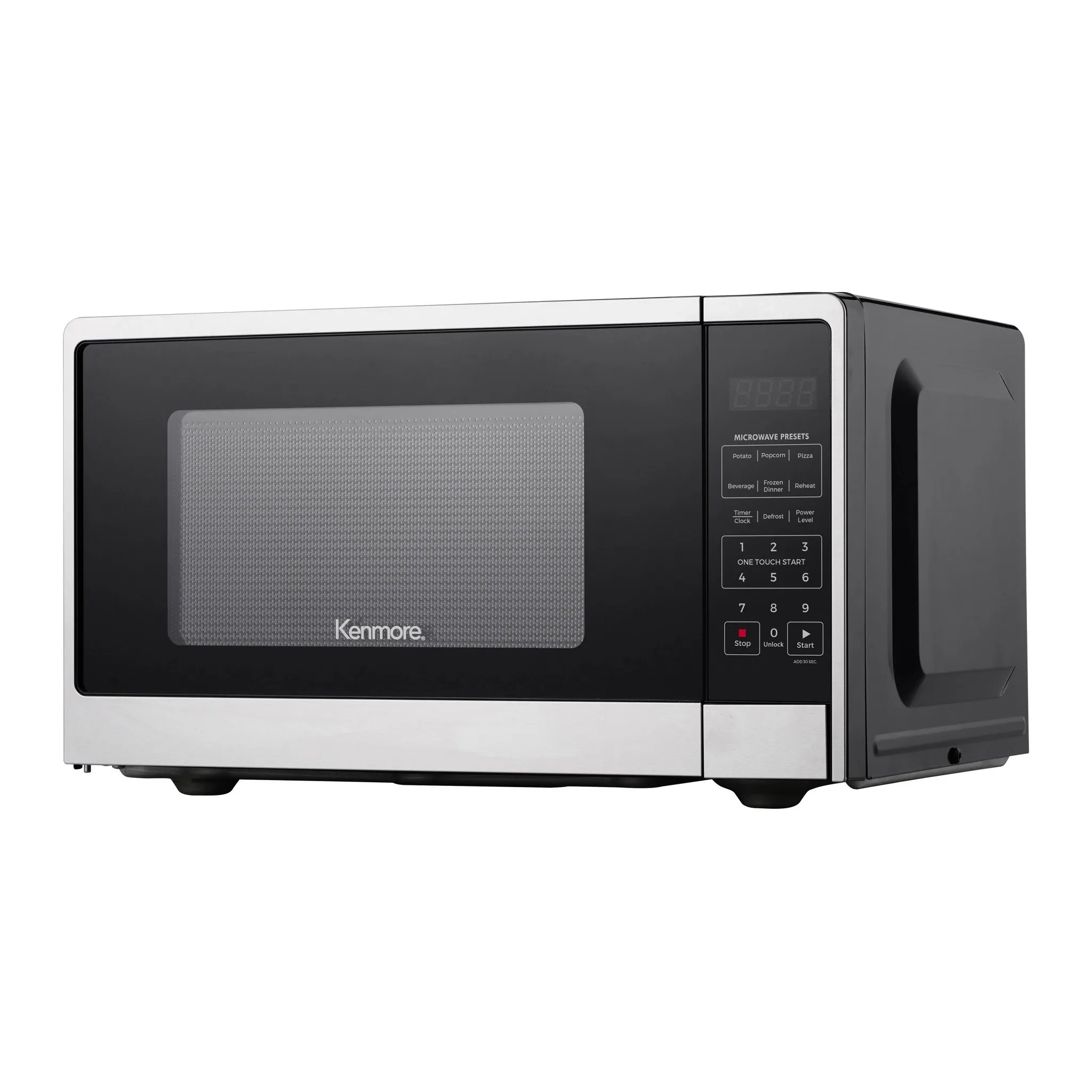 900W Countertop Microwave Oven Stainless Steel: 0.9 cu ft, Child Lock, 10 Power Levels, Small Microwave for Dorm - Image 3