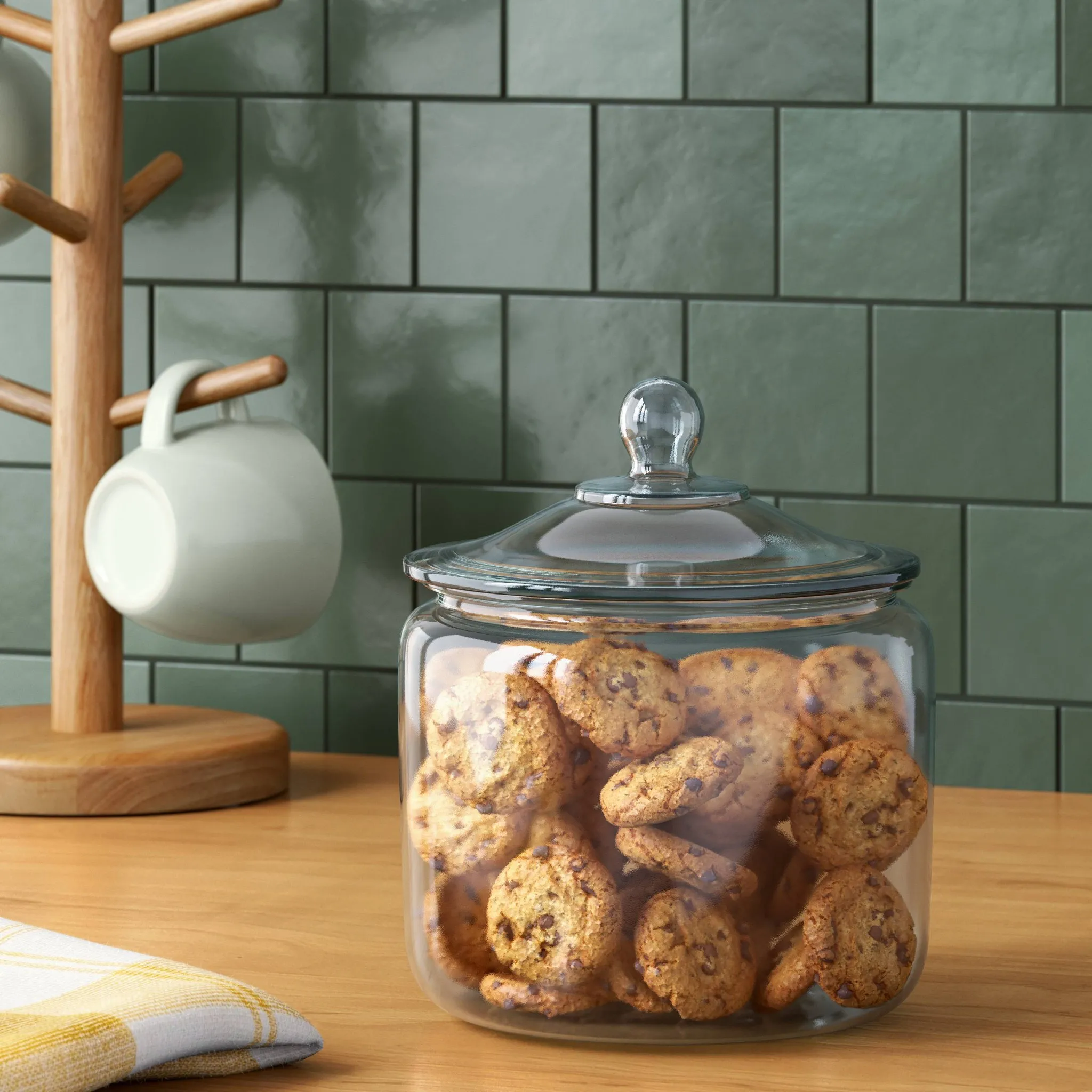 96oz Glass Kitchen Storage Jar - White - Image 2