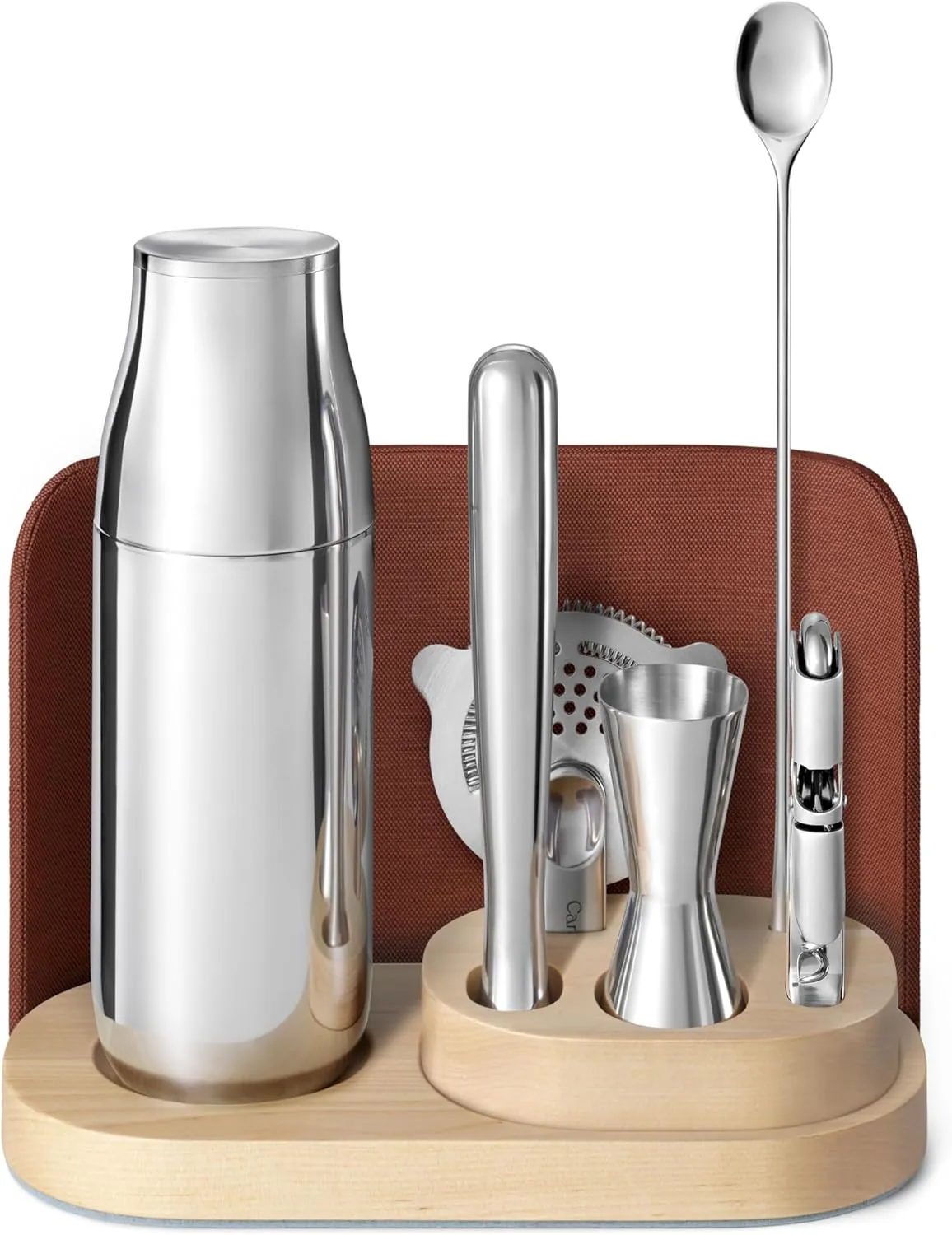 9pc Bar Set with Storage - Manhattan Red - Image 4
