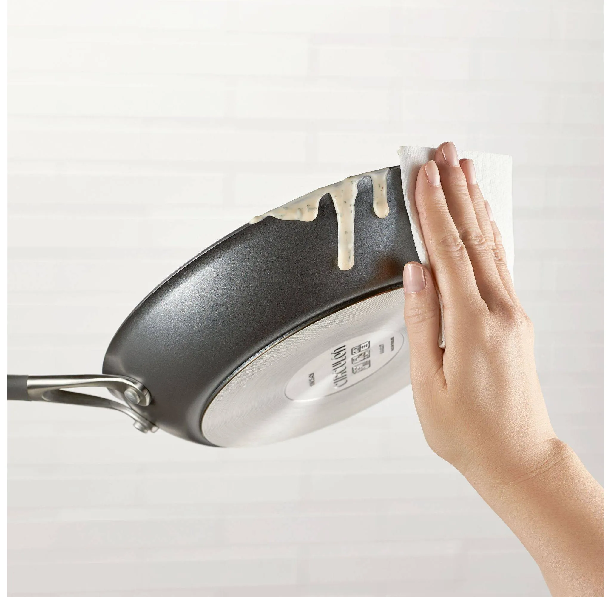 A1 Series with ScratchDefense Technology 8pc Nonstick Induction Cookware Pots and Pans Set - Graphite - Image 2