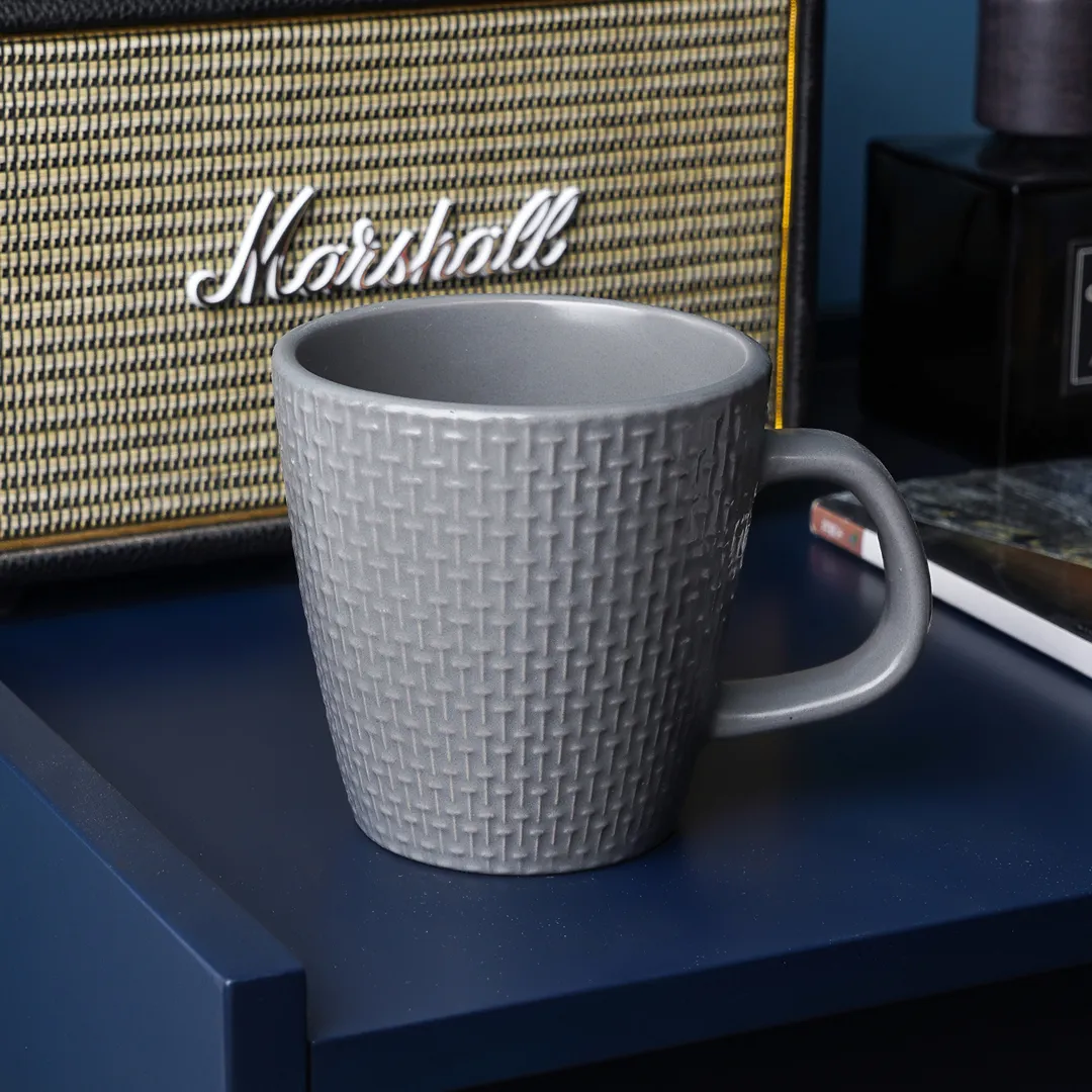 Abigael Stoneware Mug Set of 4 - Gray - Image 4