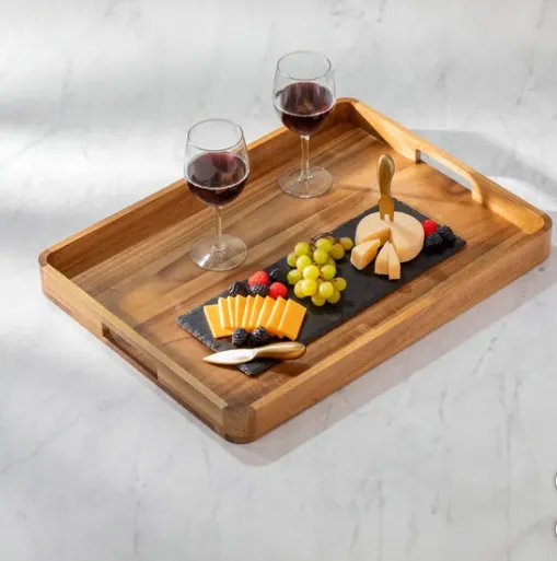 Acacia Wood Serving Tray - Image 2