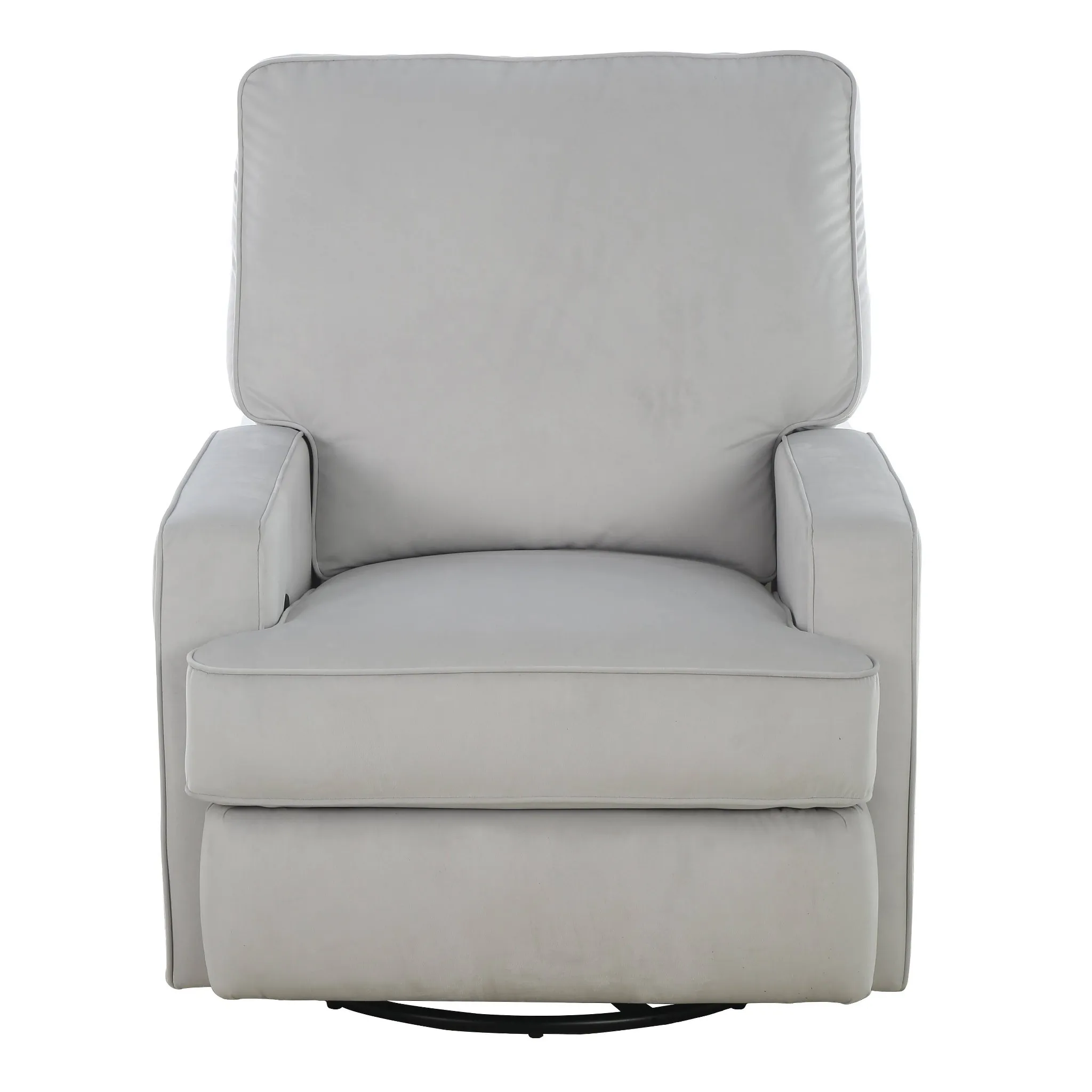 Addison Swivel Gliding Recliner - Performance Gray Fabric - Image 3