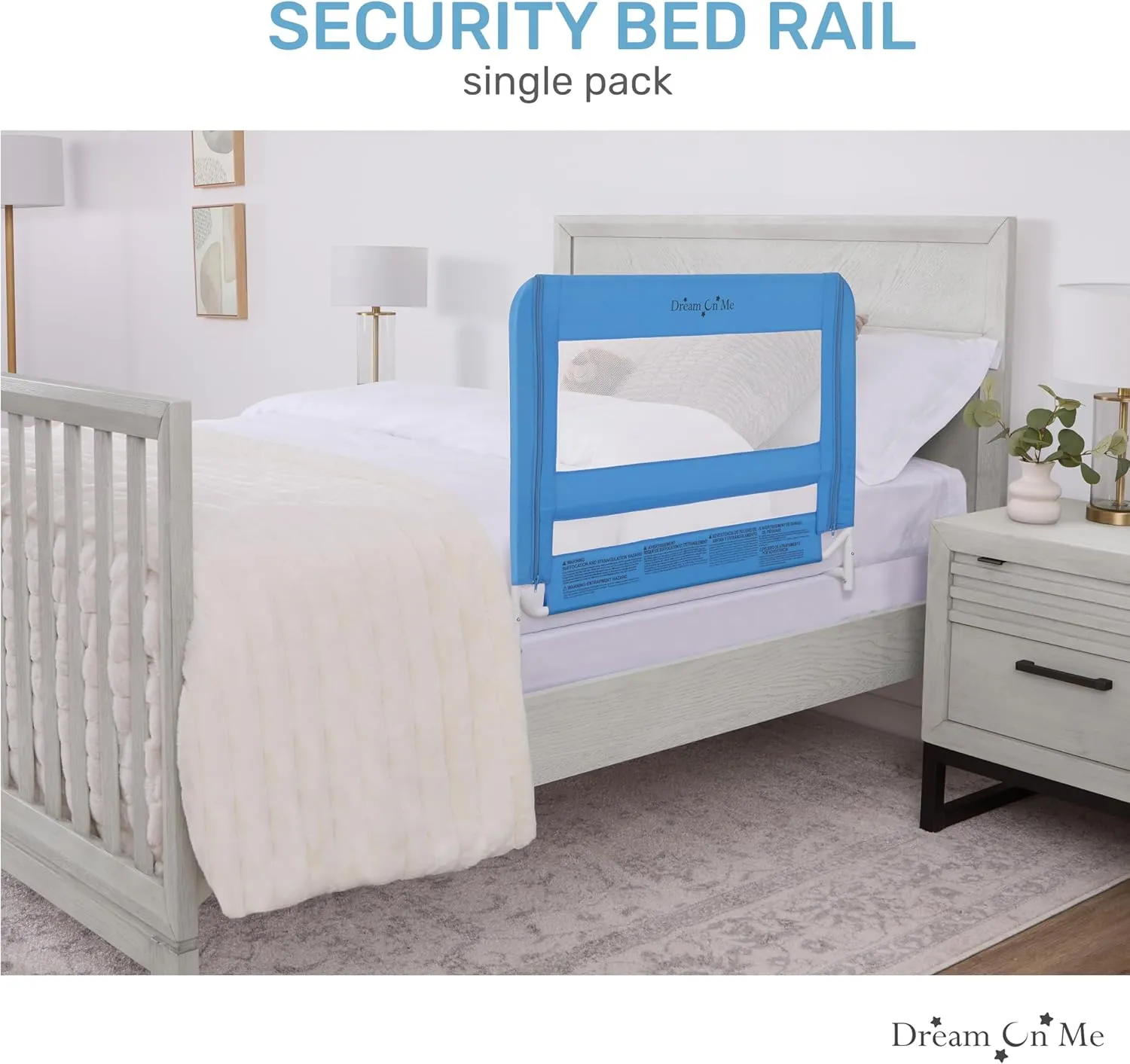 Adjustable Bed Rail for Toddler - Blue - Image 7