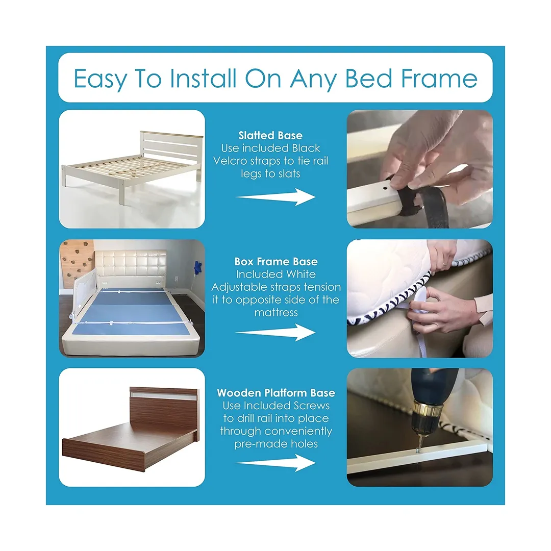 Adjustable Bed Rail for Twin Size Mattress - Image 4