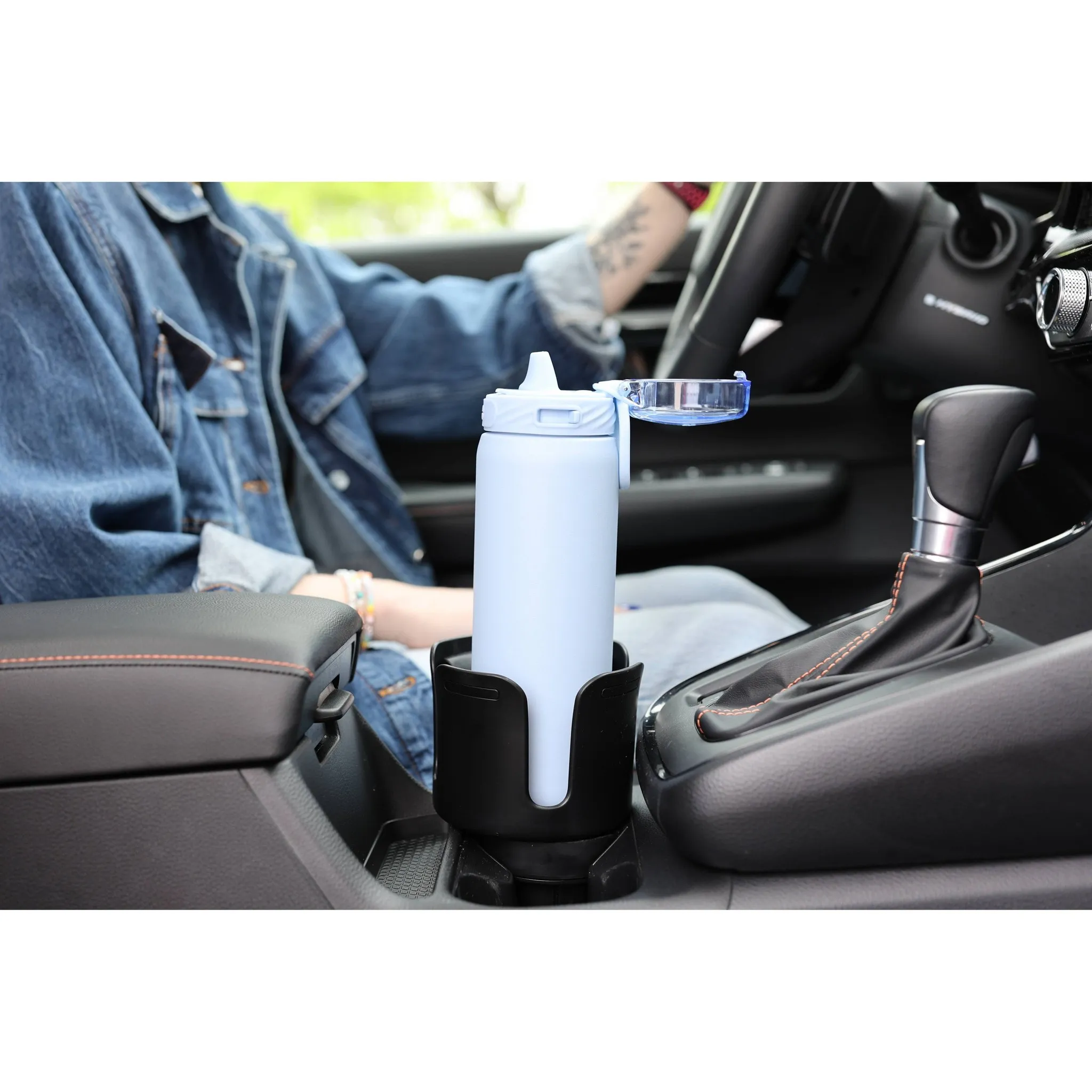 Adjustable Car Cup Adapter Water Bottle Accessories Black - Image 2