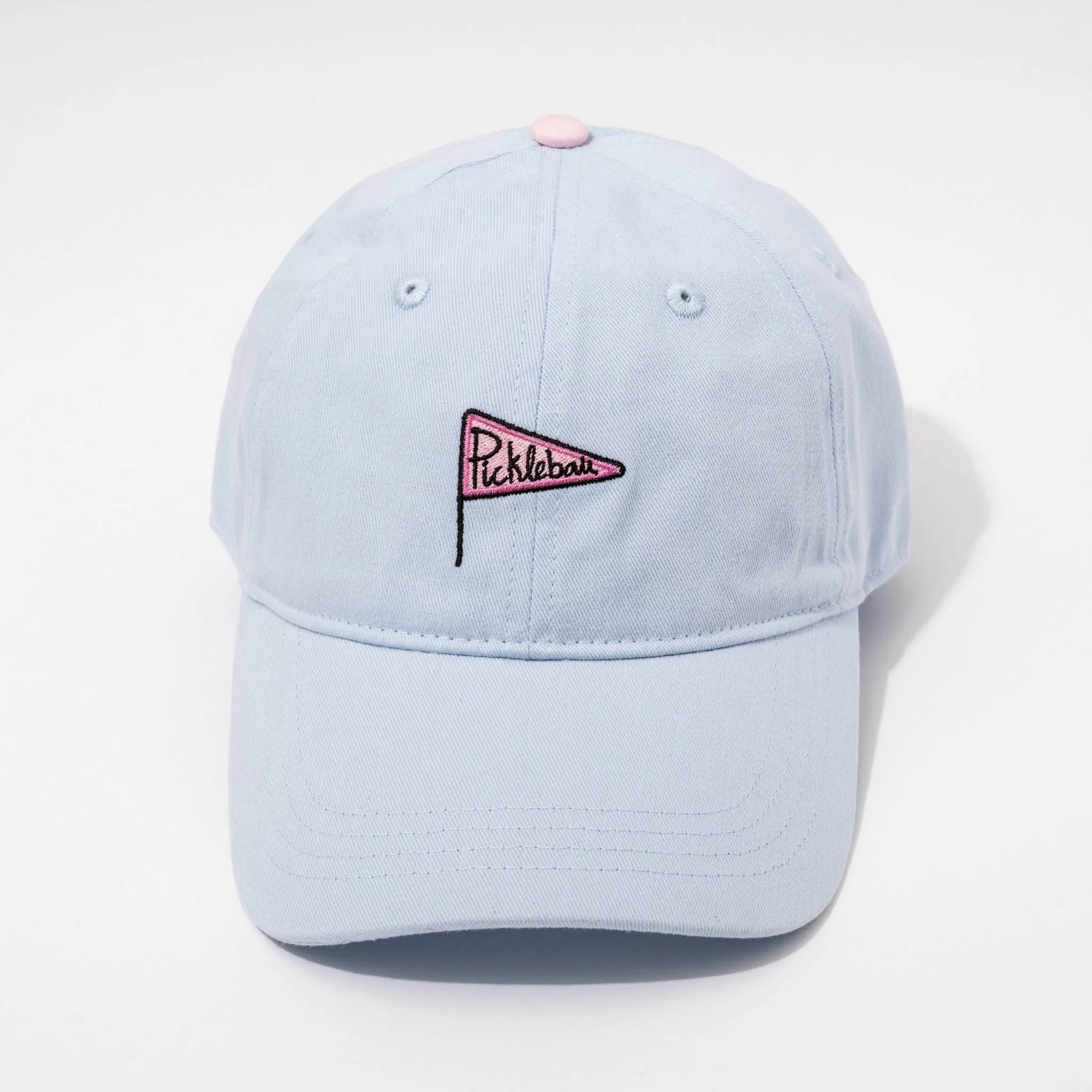 Adjustable Cotton Sports Cap - Blue/Pink