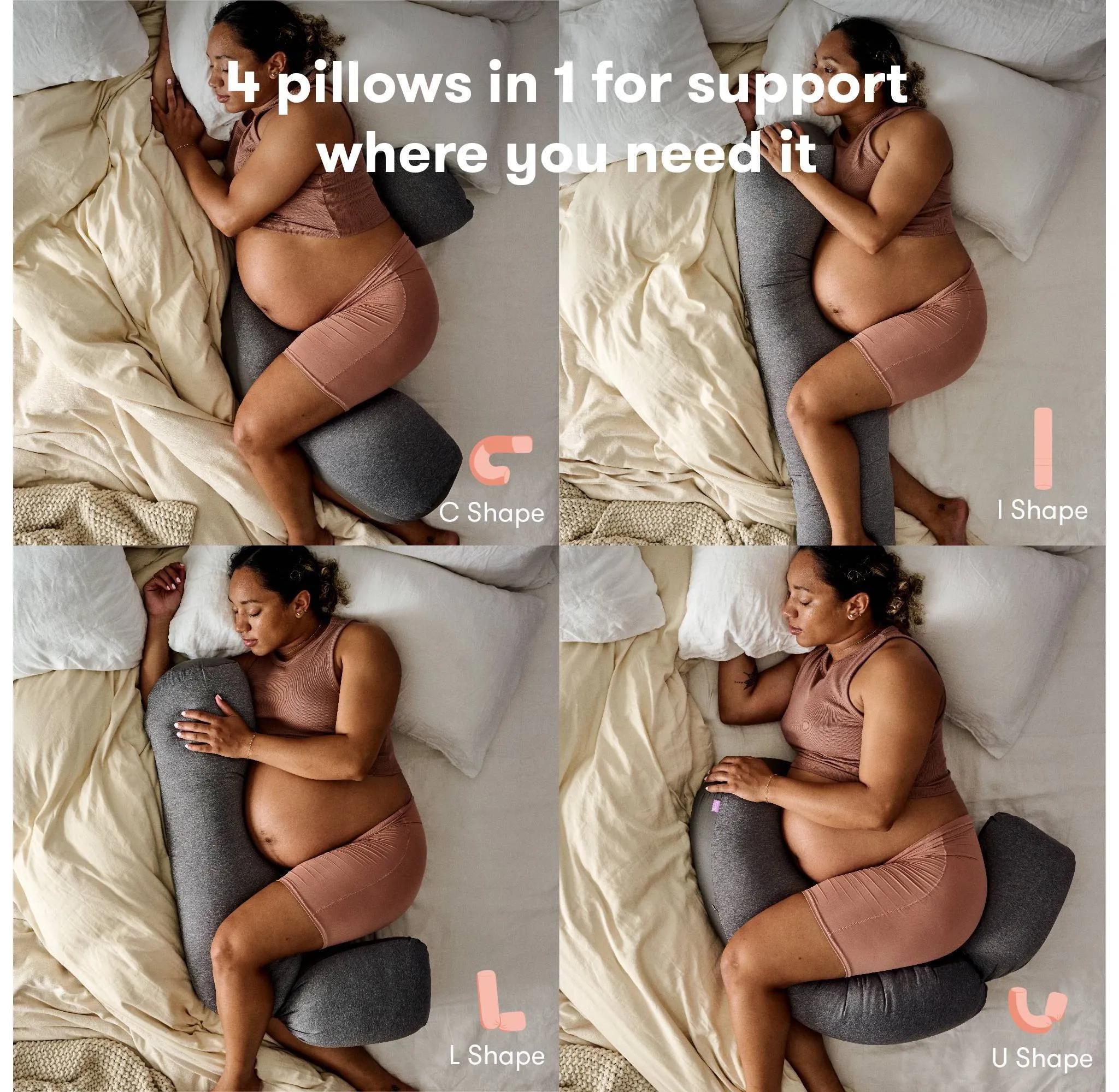 Adjustable Keep-Cool Pregnancy Body Pillow - Image 3