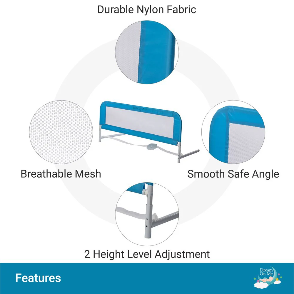 Adjustable Bed Rail, Blue - Image 2