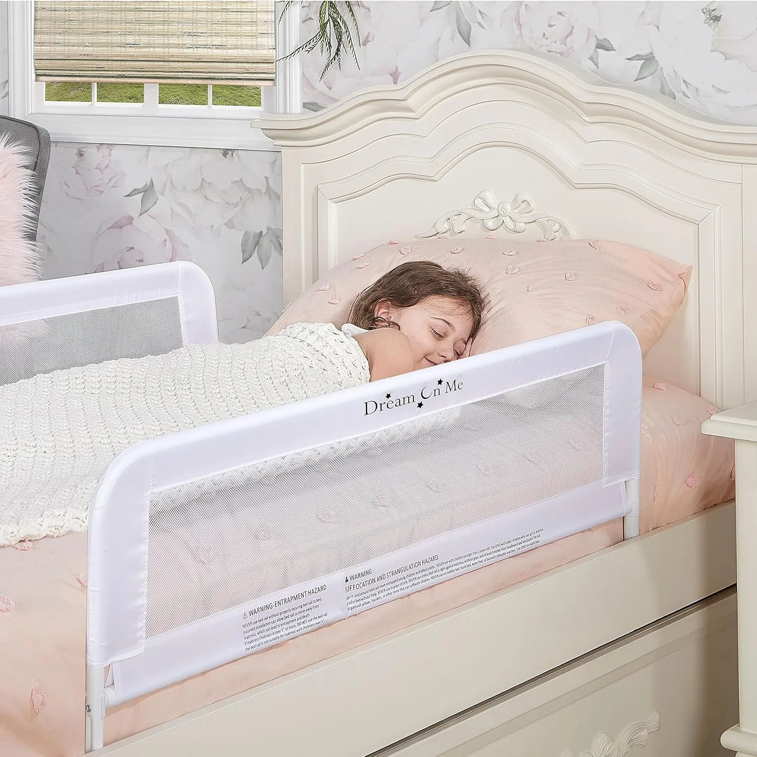 Adjustable Mesh Bed Rail - White - Image 3