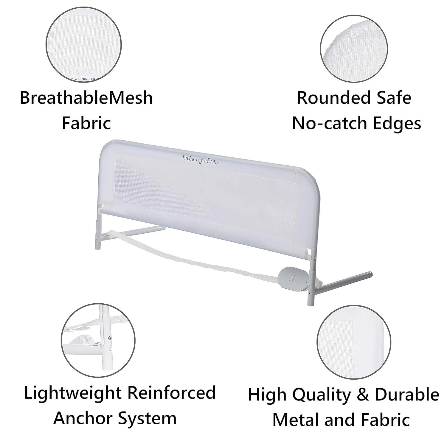 Adjustable Mesh Bed Rail - White - Image 6
