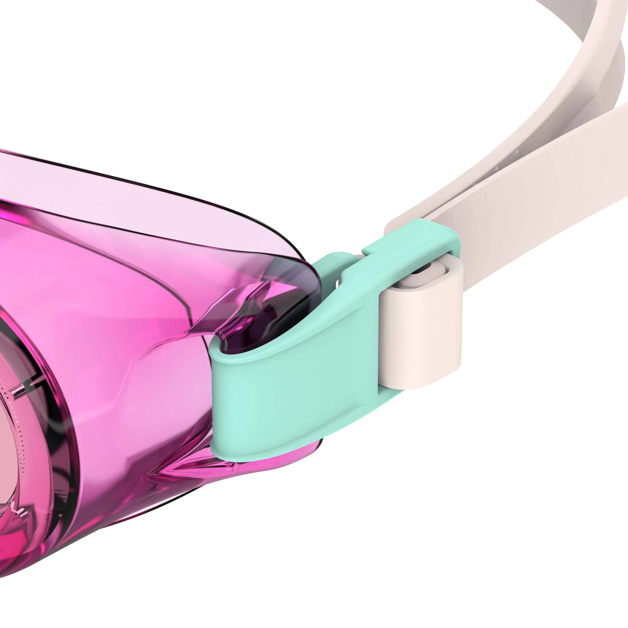 Adult Boomerang Swim Goggles - Pink/Turquoise - Image 3