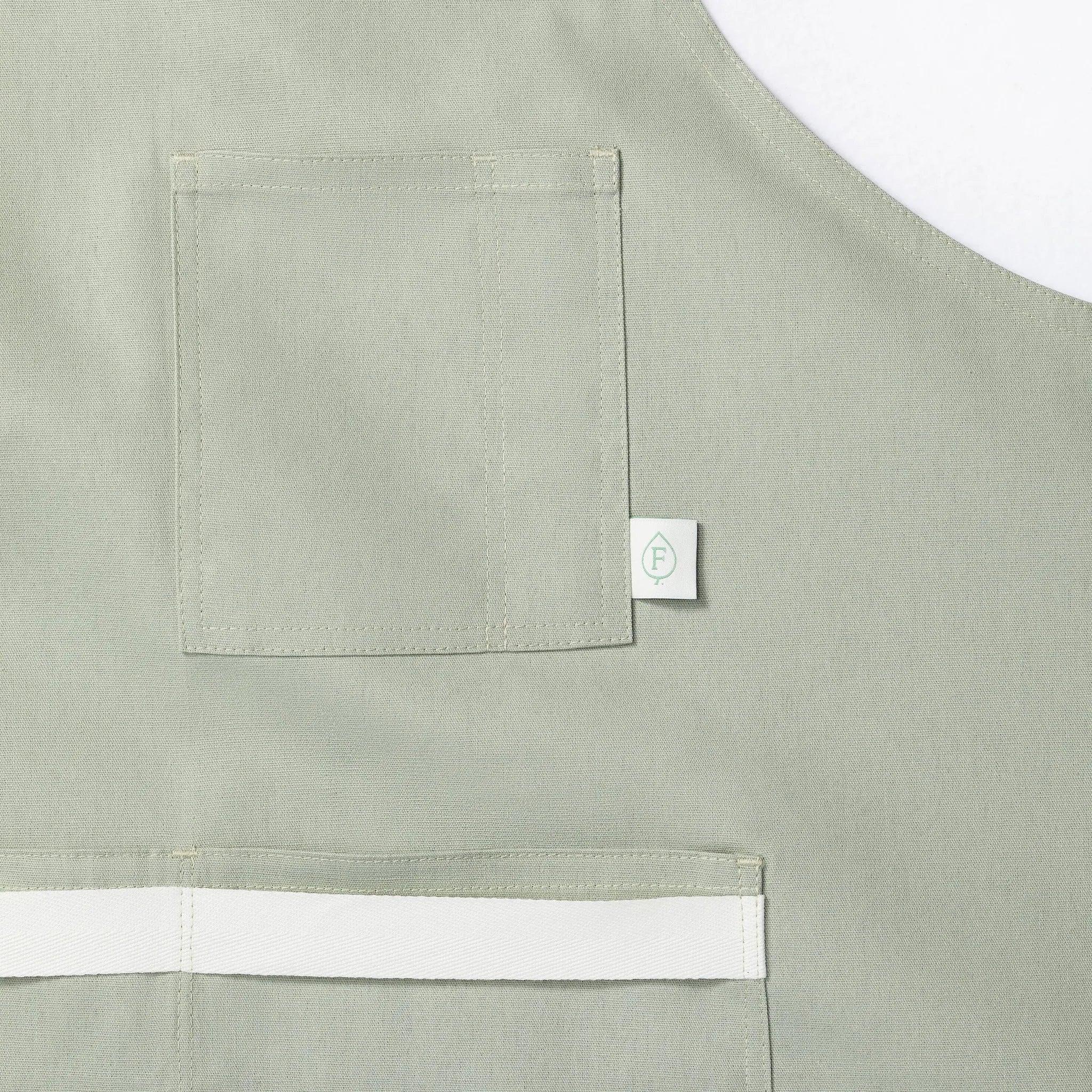 Adult Cooking Apron Sage Green - ™: Modern Kitchen Textile, Cotton, Pockets, OEKO-TEX Certified - Image 4