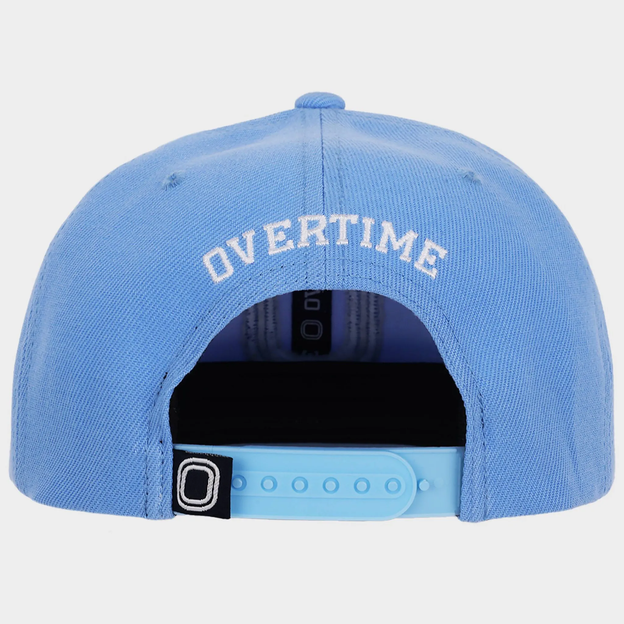Adult Flat Brim Snapback Baseball Hat - Blue - Image 3