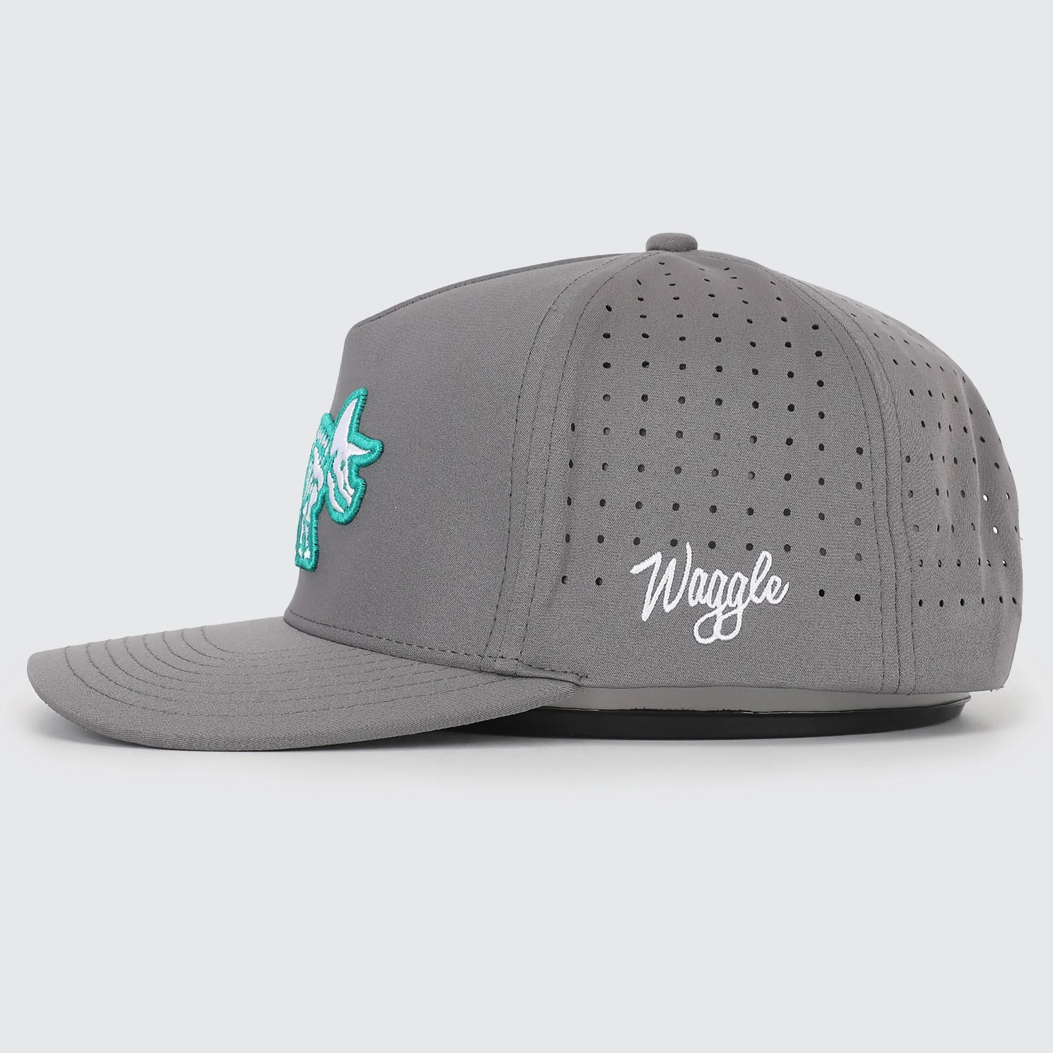Adult Polyester Triceratops Baseball Hat - Dark Gray - Image 3