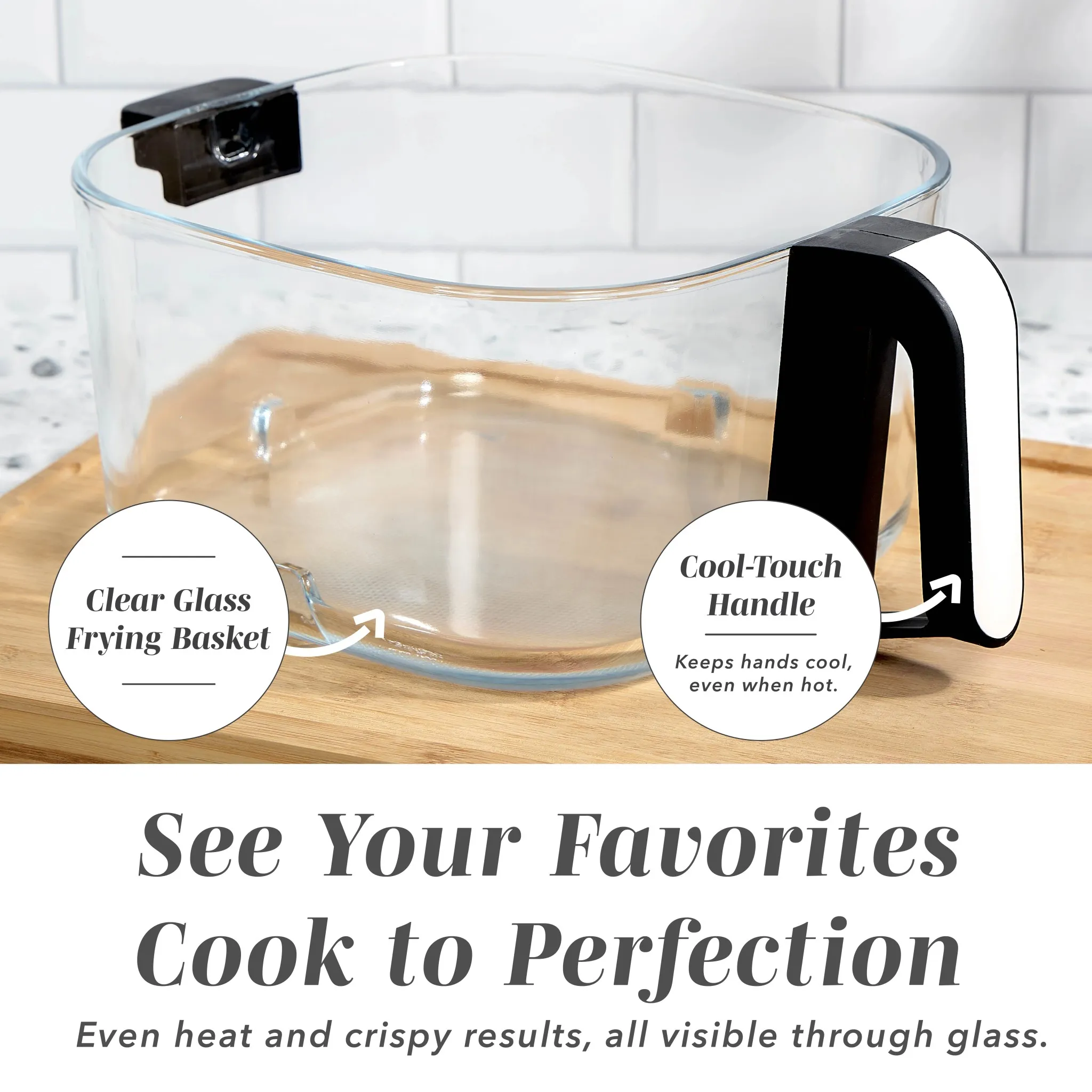 Air Fryer - 5.5Qt, Glass, 1400W - Image 4
