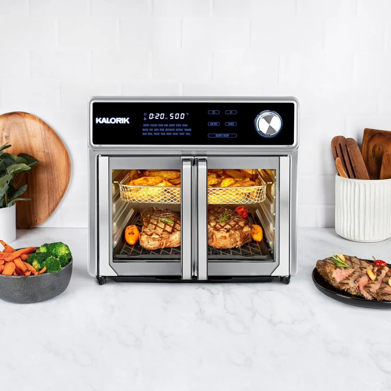 Air Fryer Oven Grill MAXX Series 26-Quart with Smokeless Sear Technology  - Stainless Steel - Image 4