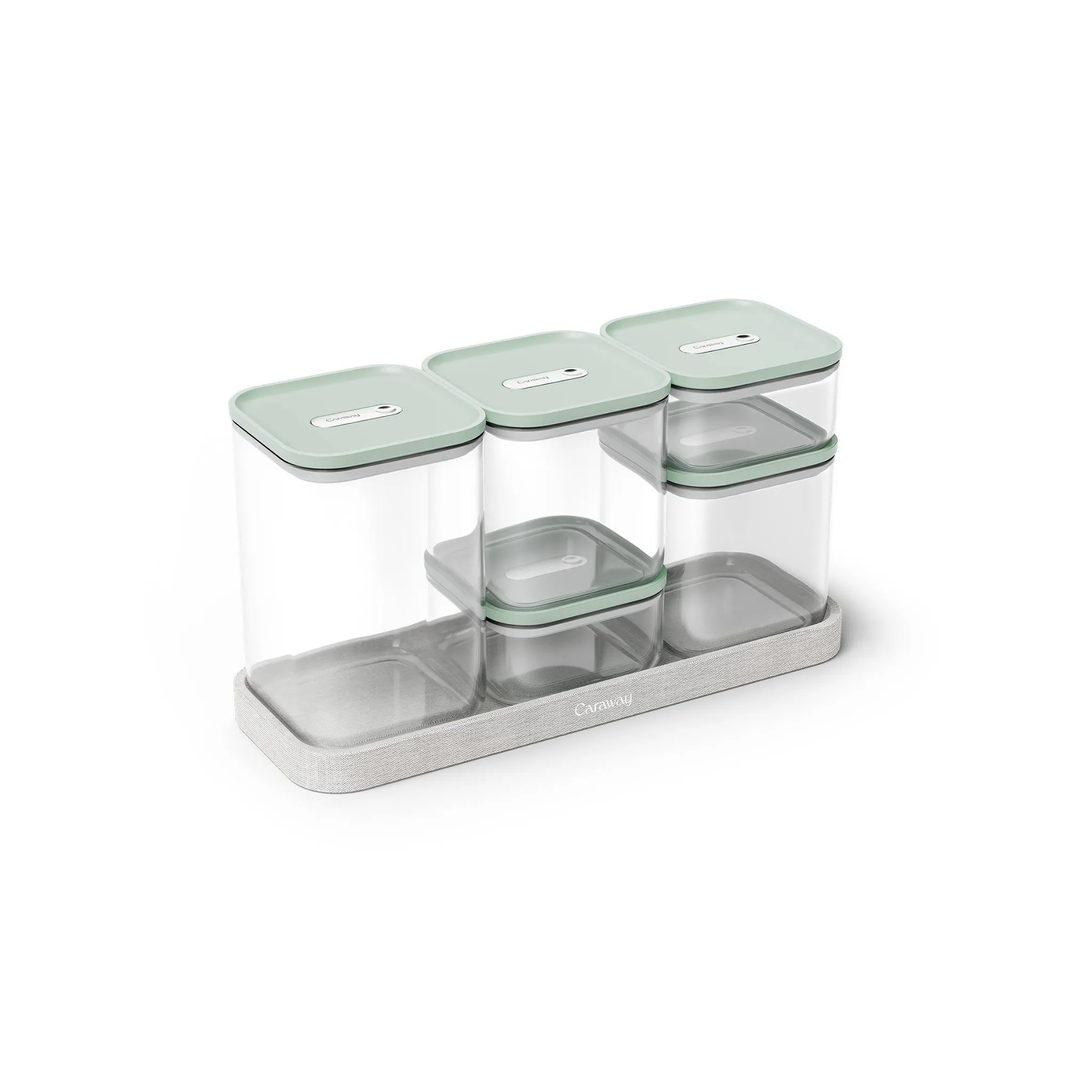 Airtight Glass Food Storage Container Set - Mist - Image 2