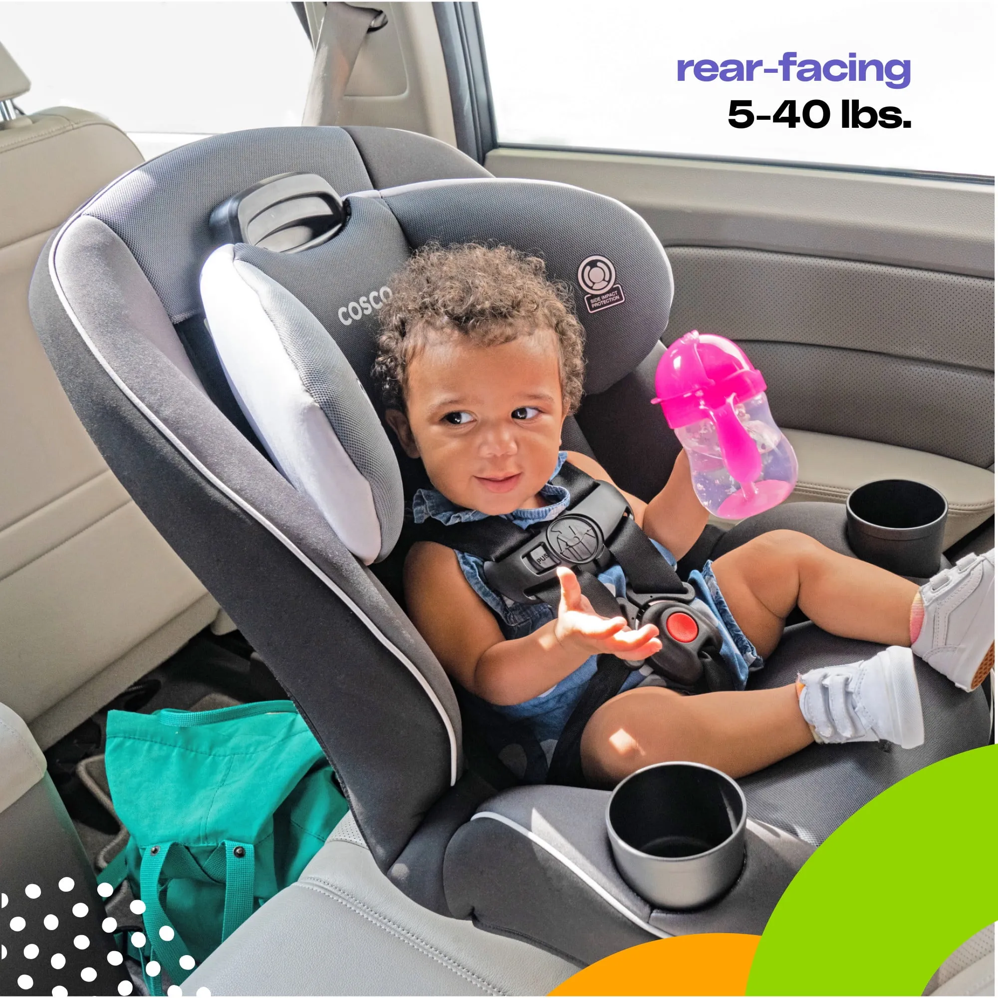 All-in-One Convertible Car Seat - Grey - Image 3