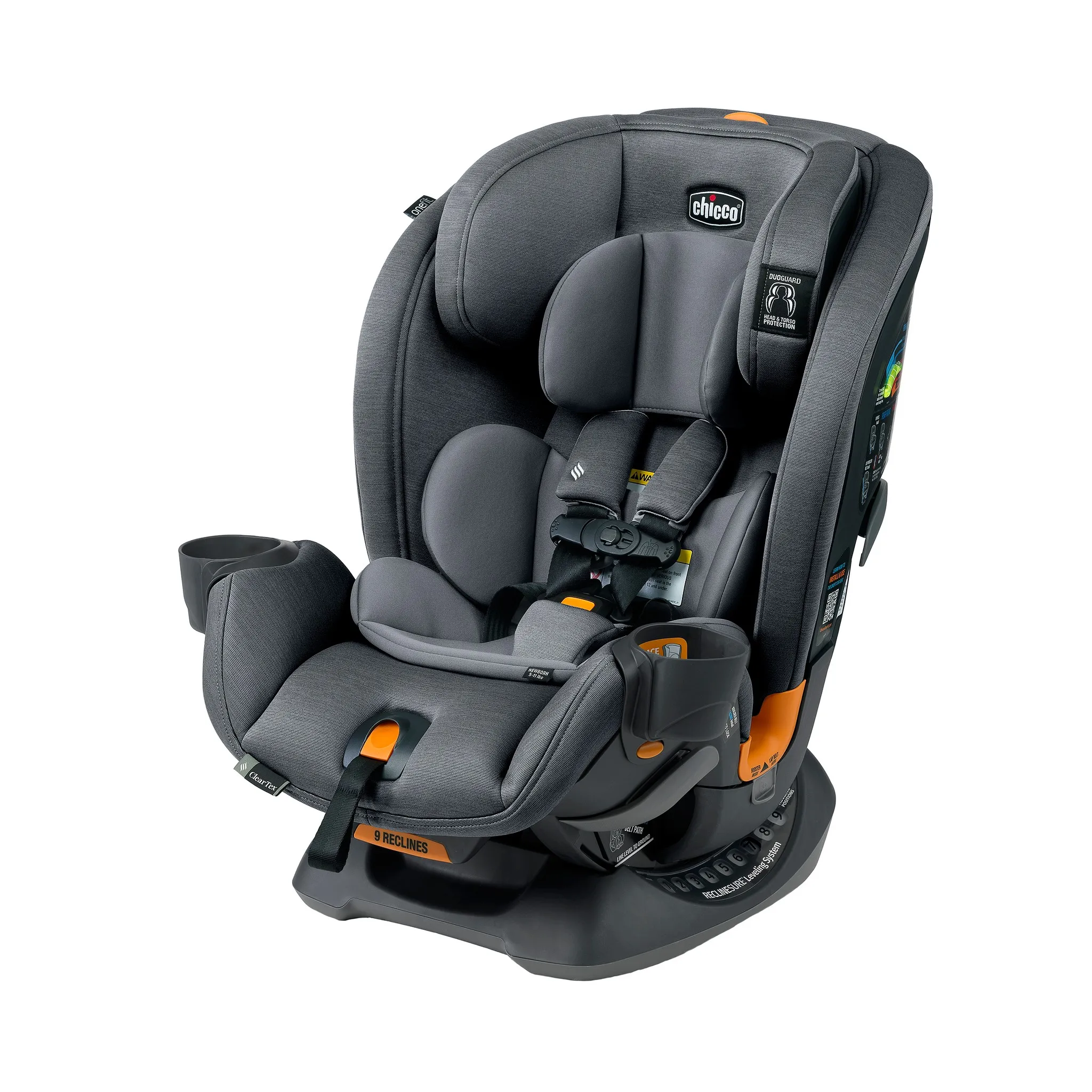 OneFit ClearTex All-in-One Convertible Car Seat - Slate - Image 9
