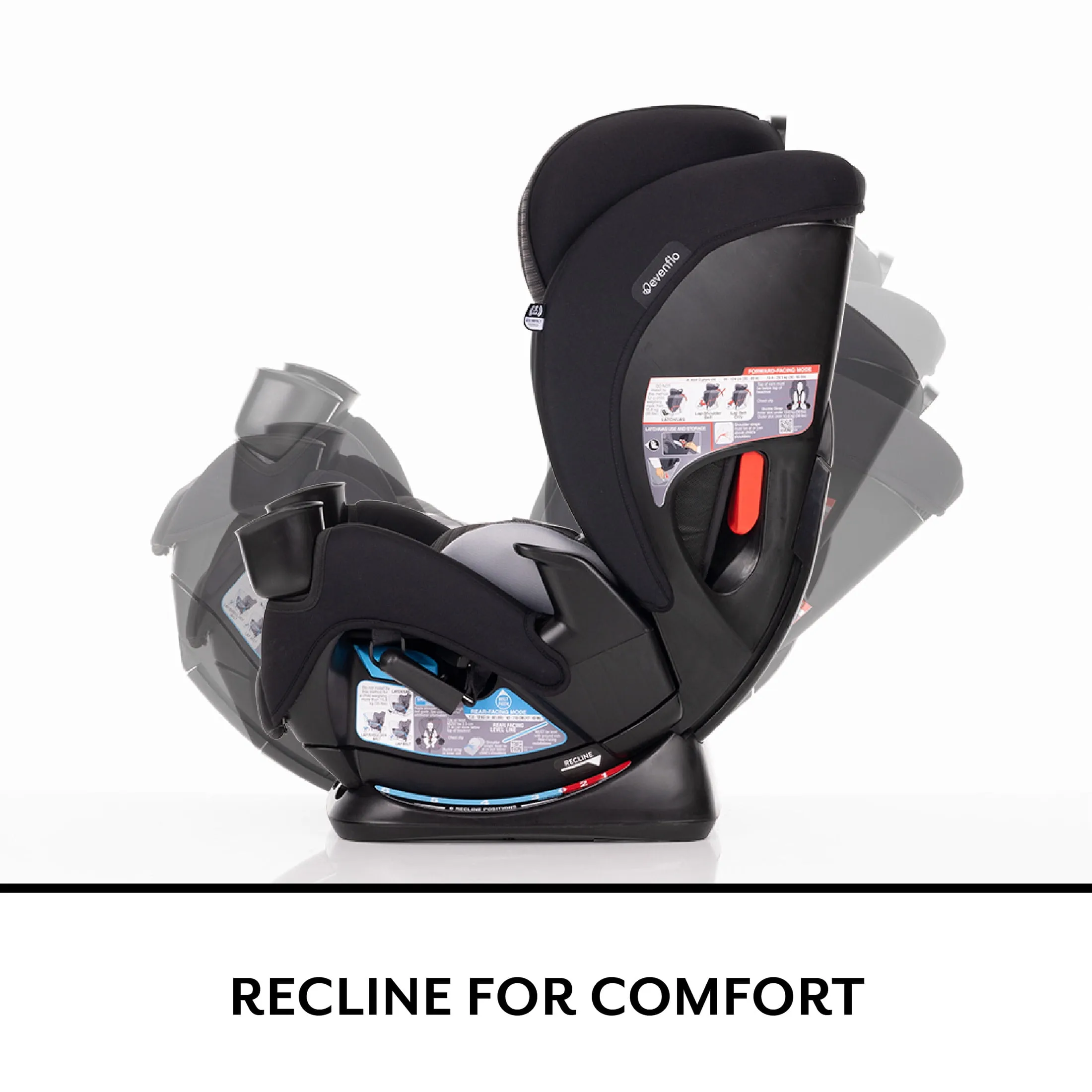 All4Stages Slim 4-in-1 Convertible Car Seat - Tybee Black - Image 4
