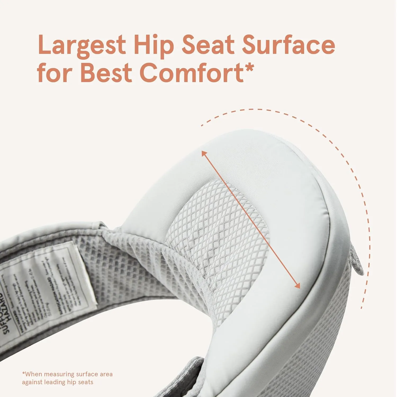 Alta Hip Seat All-Position Breathable Mesh Hip Seat & Carrier, Onyx Black - Image 5