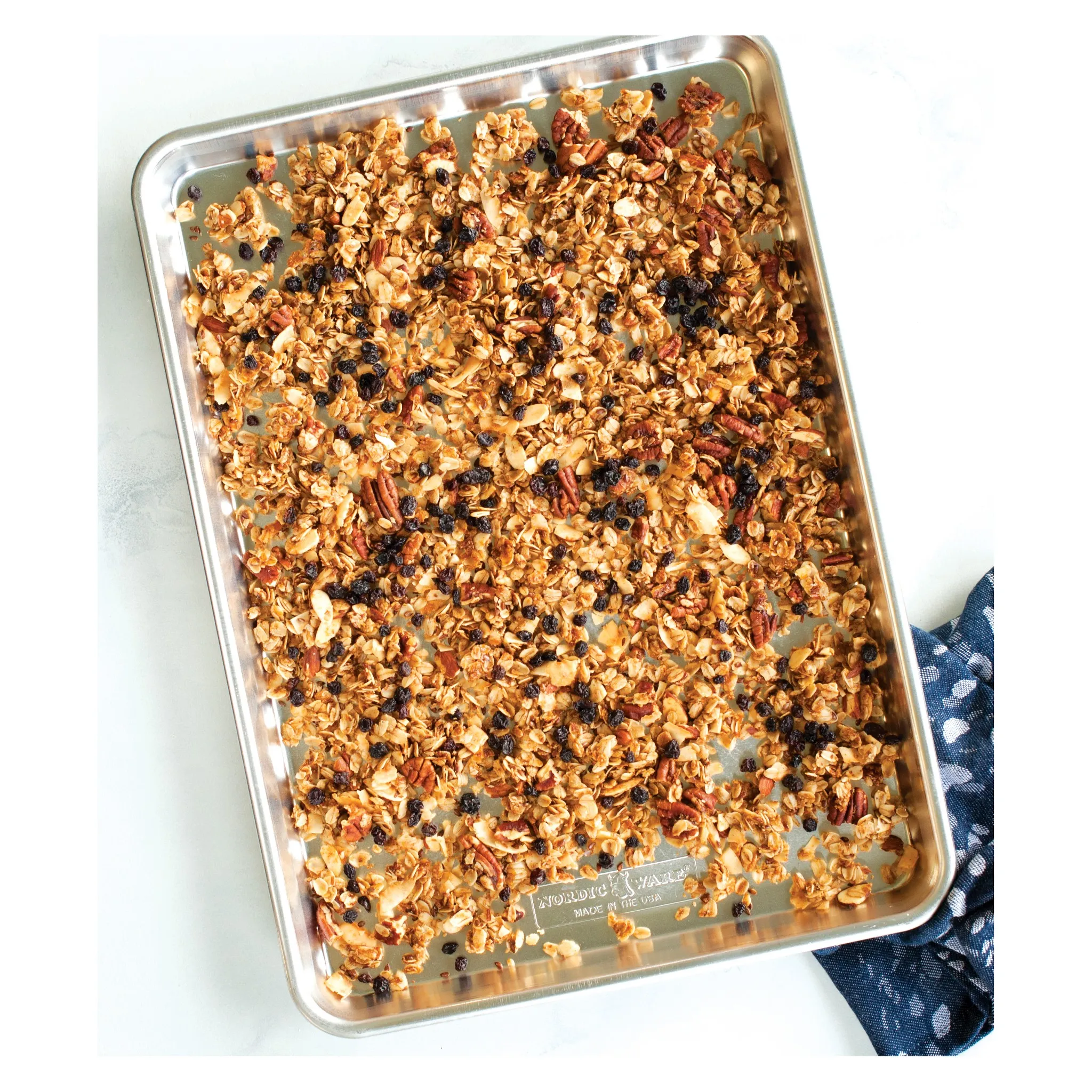 Aluminum Rimmed Baking Sheet - Natural Wood - Image 4
