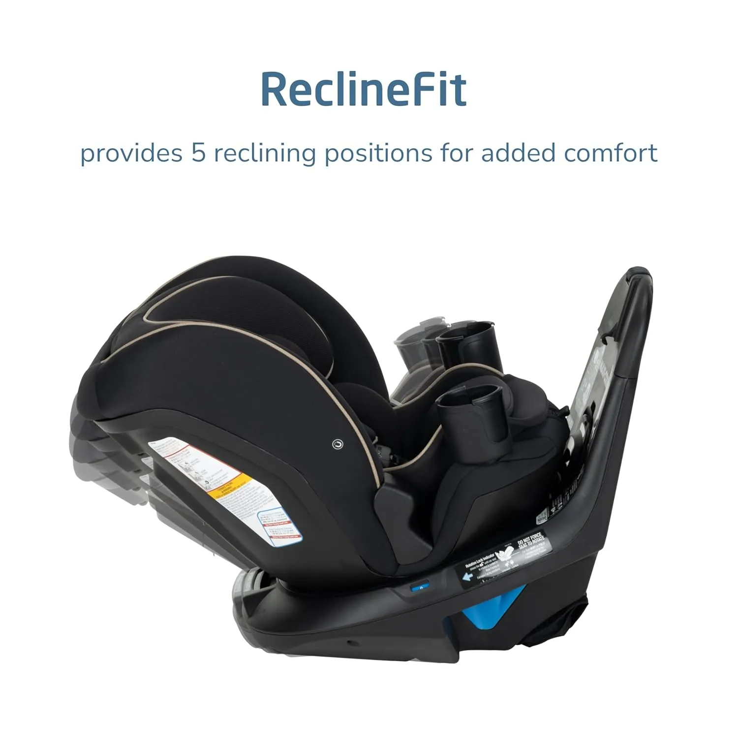 Andi 360 Rotating All-in-One Baby Convertible Car Seat - Caspian Caviar - Image 3