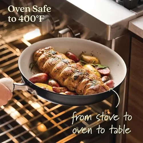 Anolon Advanced Ceramic 12" Open Frypan - Black - Image 4