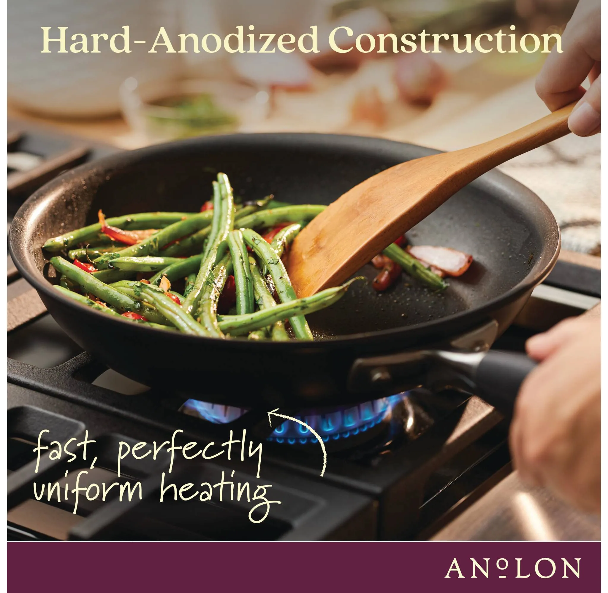Anolon Advanced Home Onyx 5 Qt. Covered Saute with Helper Handle - Image 9
