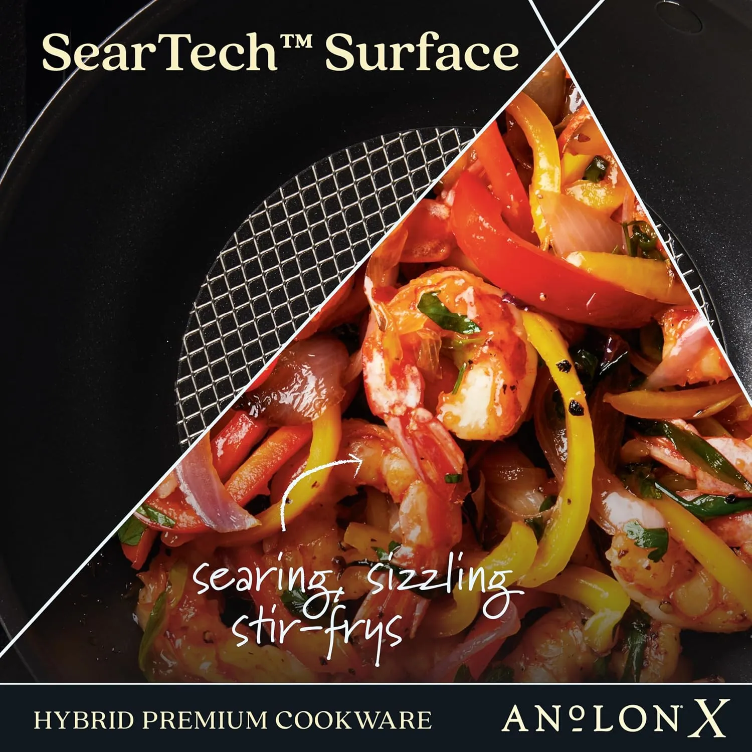 Anolon X 10" Covered Stir Fry - Image 3