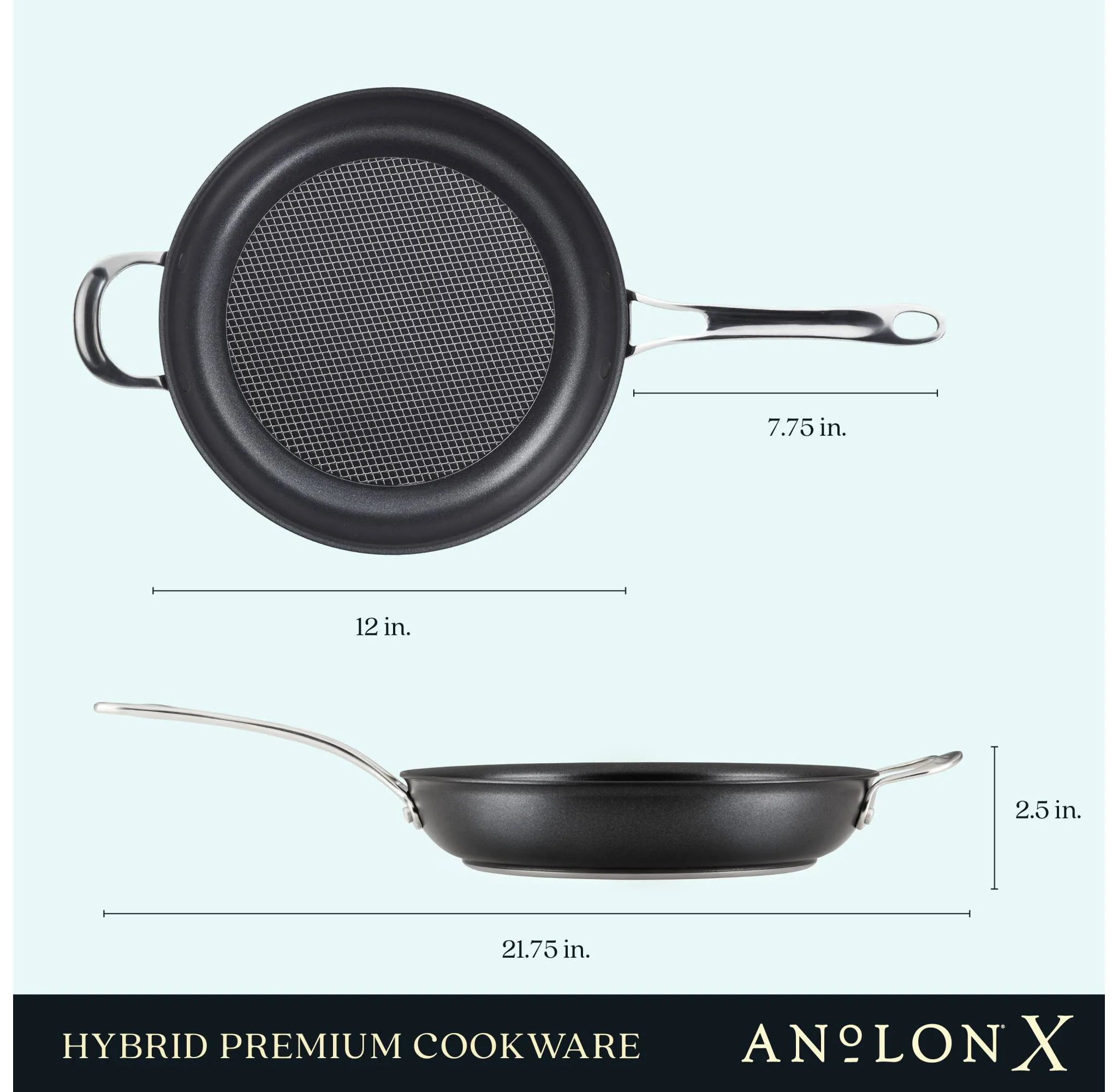 Anolon X 12" Open Frying Pan - Image 5
