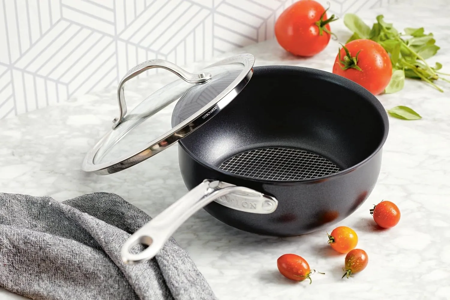 Anolon X 2.5 Qt Covered Saucier - Image 5