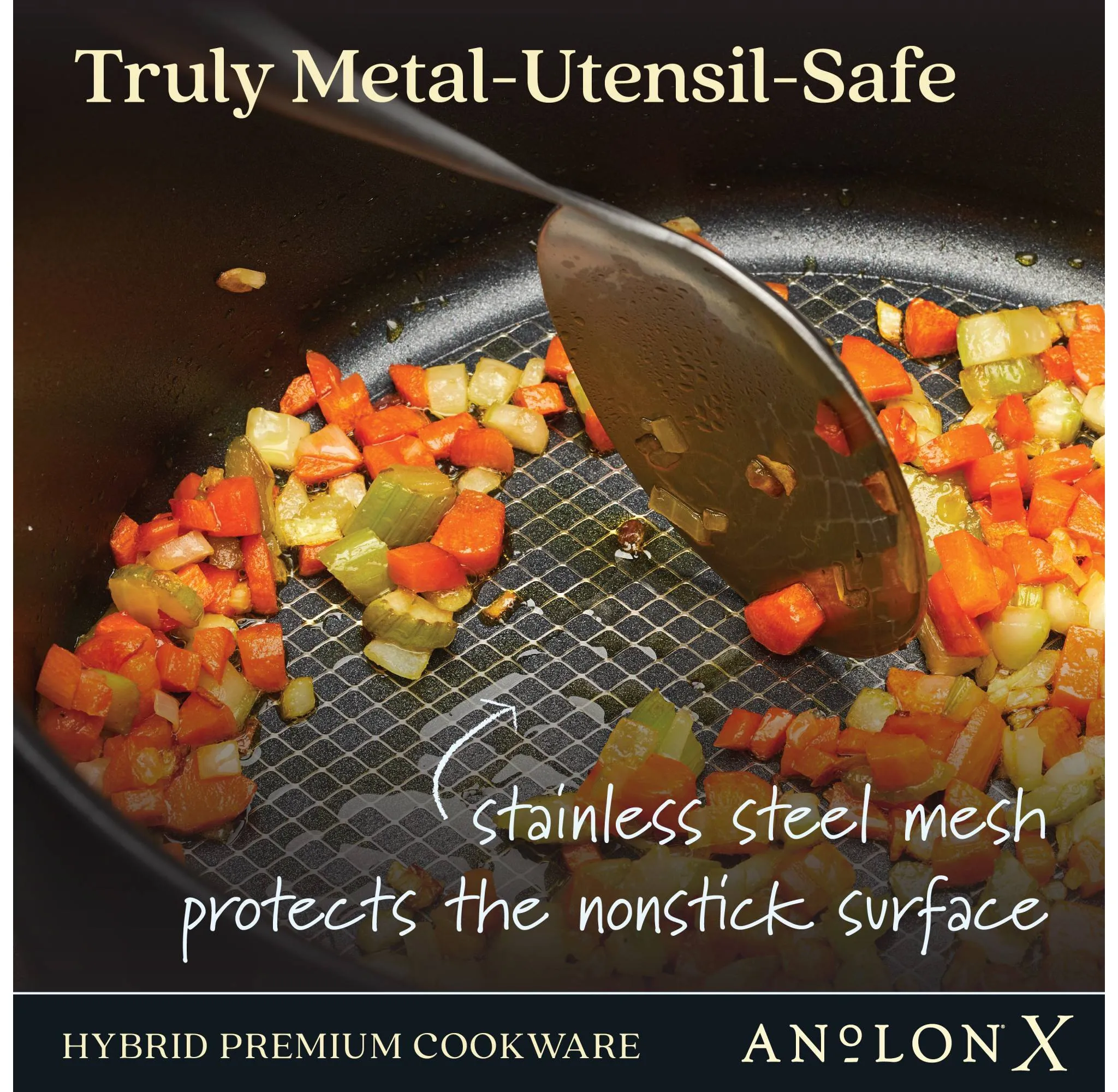 Anolon X 3.5 Qt. Covered Saute Pan - Image 8